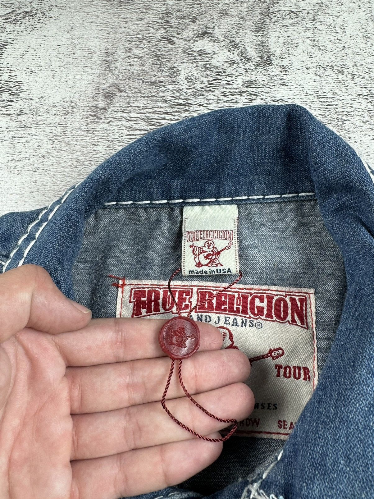 True Religion True Religion Joey Super T Y2K Denim Jeans Chief Keef Jacket Size US XL / EU 56 / 4 - 13 Thumbnail