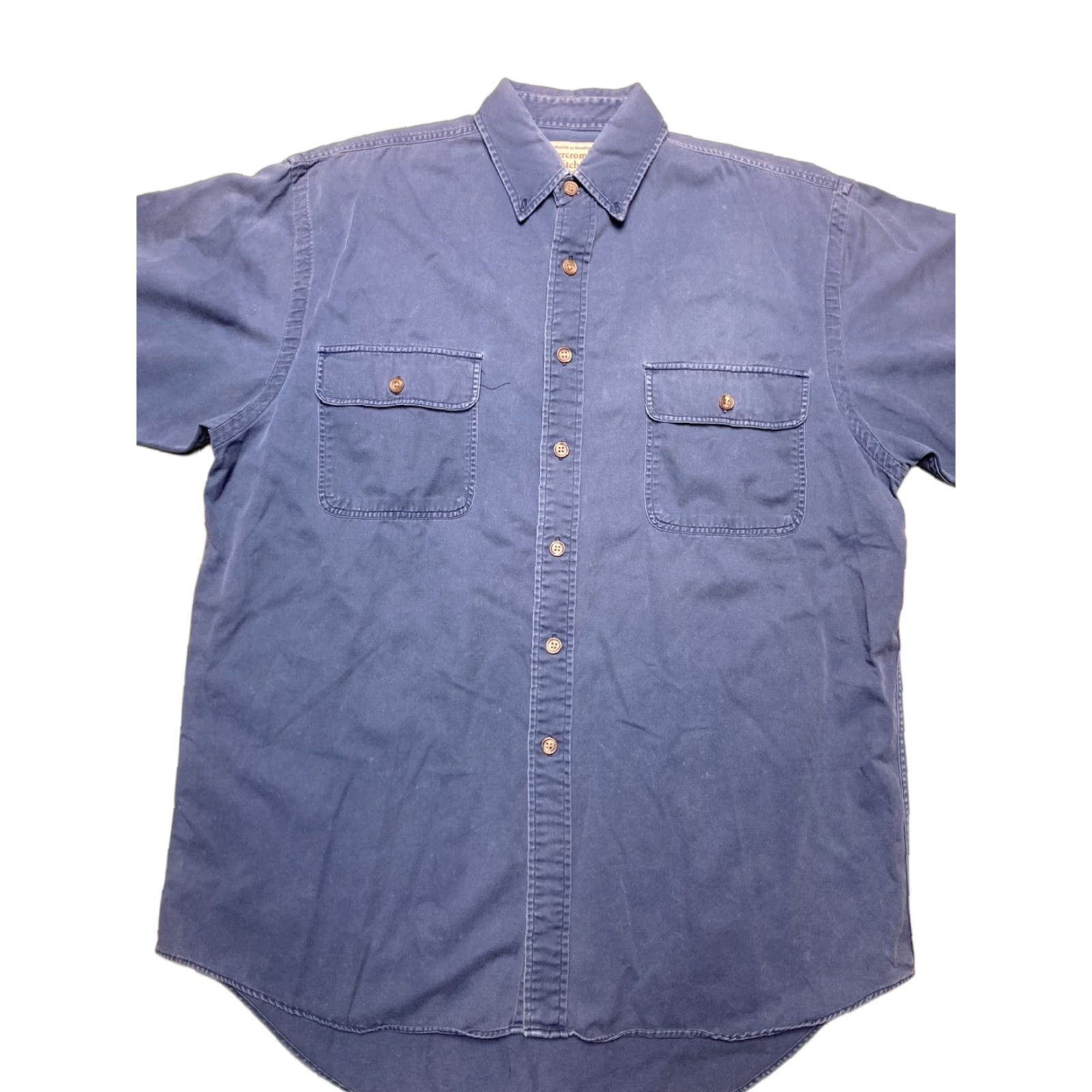 Vintage VINTAGE Abercrombie and fitch Button-Up Shirt Cotton Twill Blue Casual Golf Men’s Medium Size US M / EU 48-50 / 2 - 1 Thumbnail