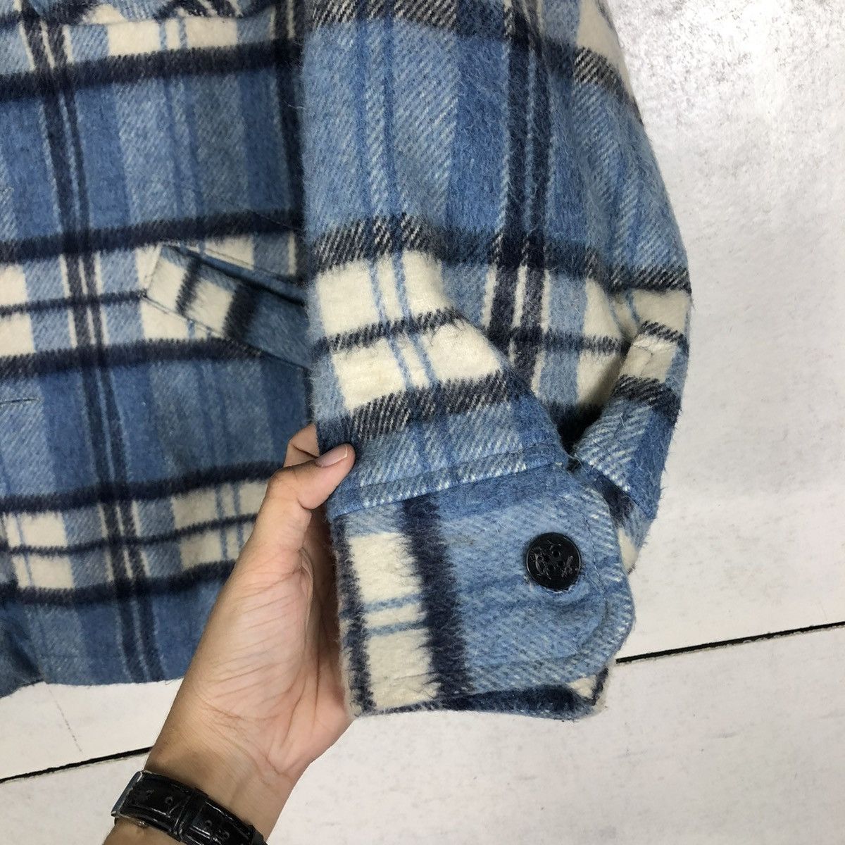 Japanese Brand 🔥VINTAGE WOOL FLANNEL JACKET TARTAN DESIGN ISSEY MIYAKE Size US M / EU 48-50 / 2 - 17 Thumbnail