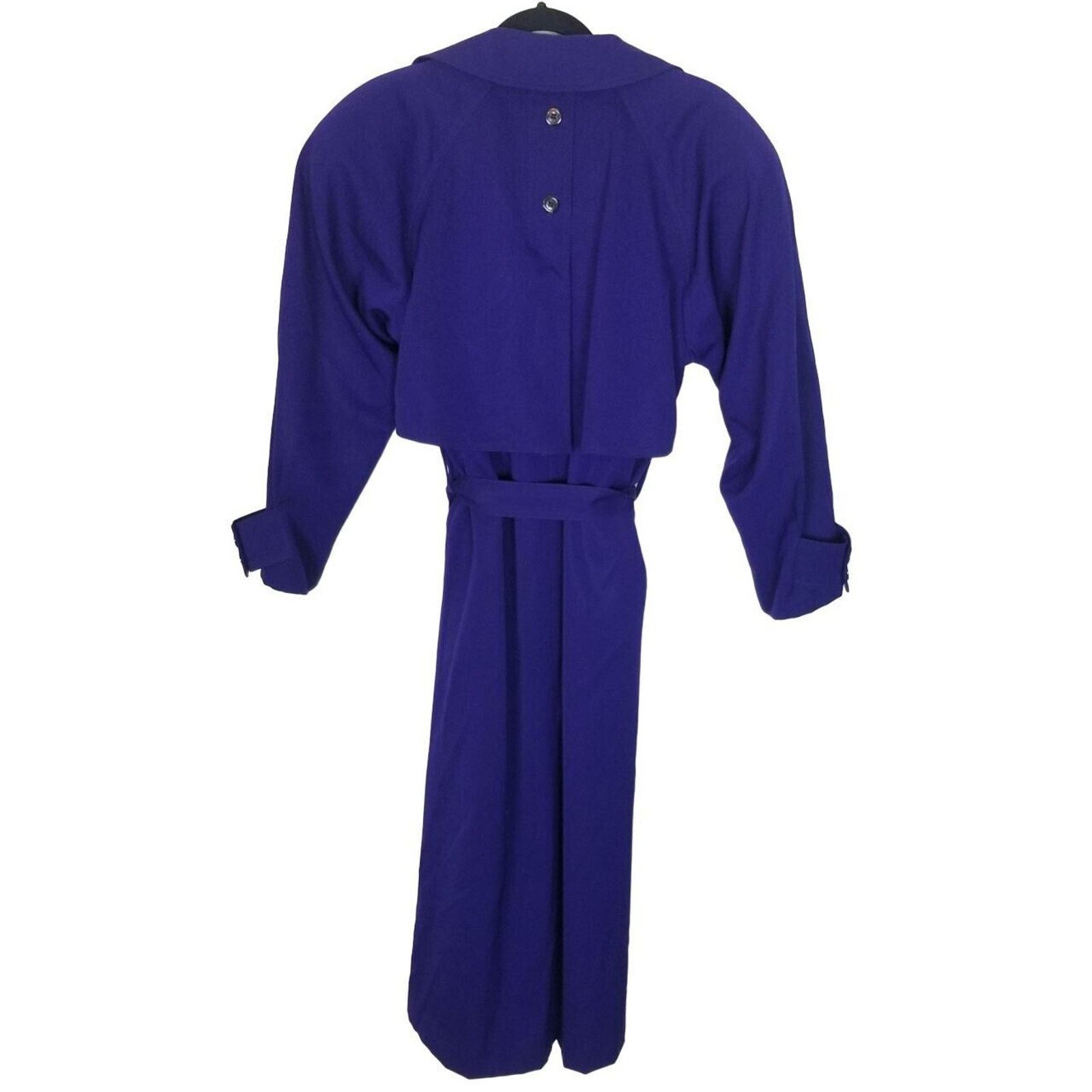 Nordstrom Vintage Nordstrom Point Of View Womens 100% Wool Trench Coat Size S / US 4 / IT 40 - 8 Thumbnail