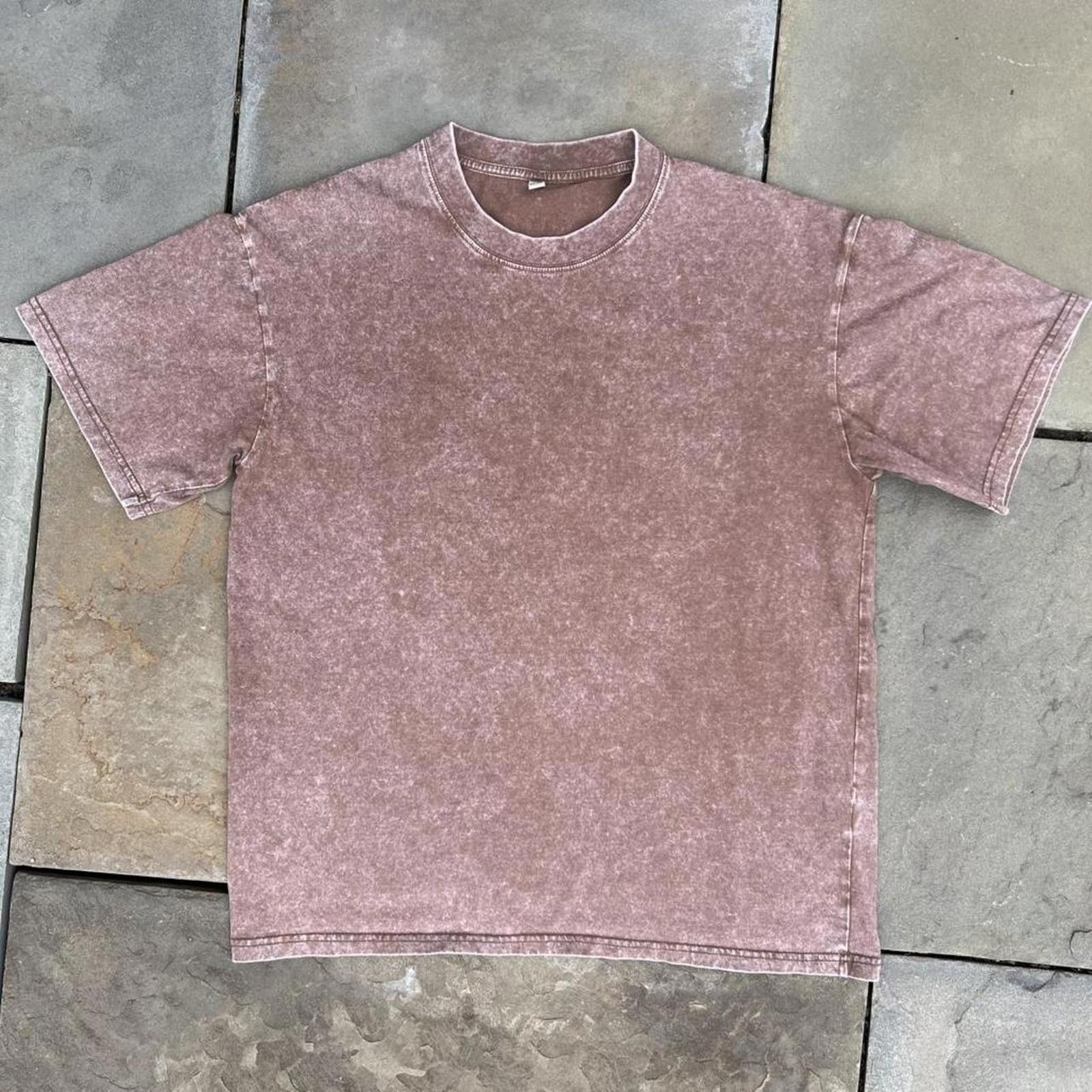 Other Y2K Burnt Red Color Acid Wash T-Shirt Size US L / EU 52-54 / 3 - 1 Thumbnail