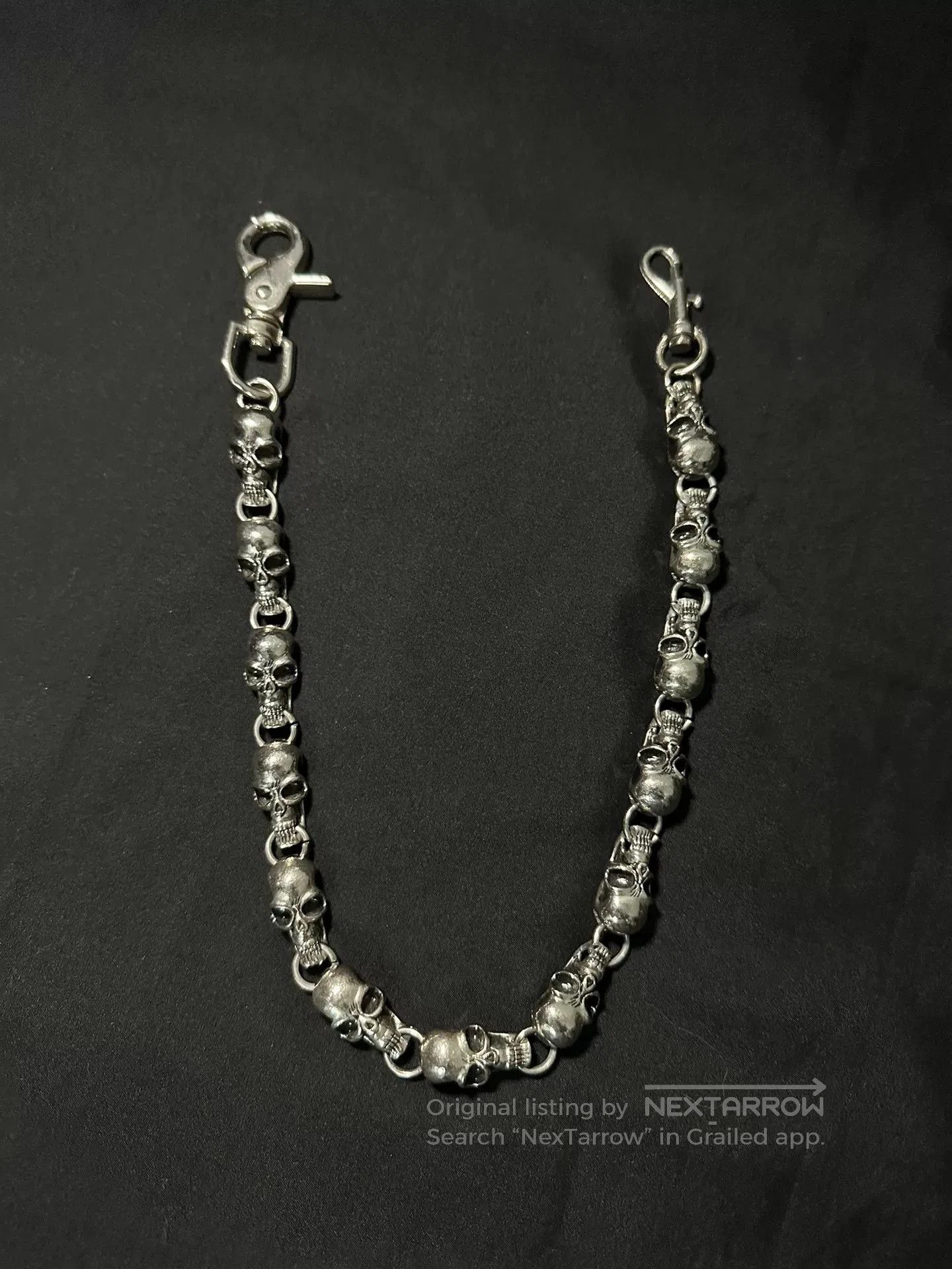 Vintage Vintage 90s Gunmetal Skull Chain. Size ONE SIZE - 1 Thumbnail