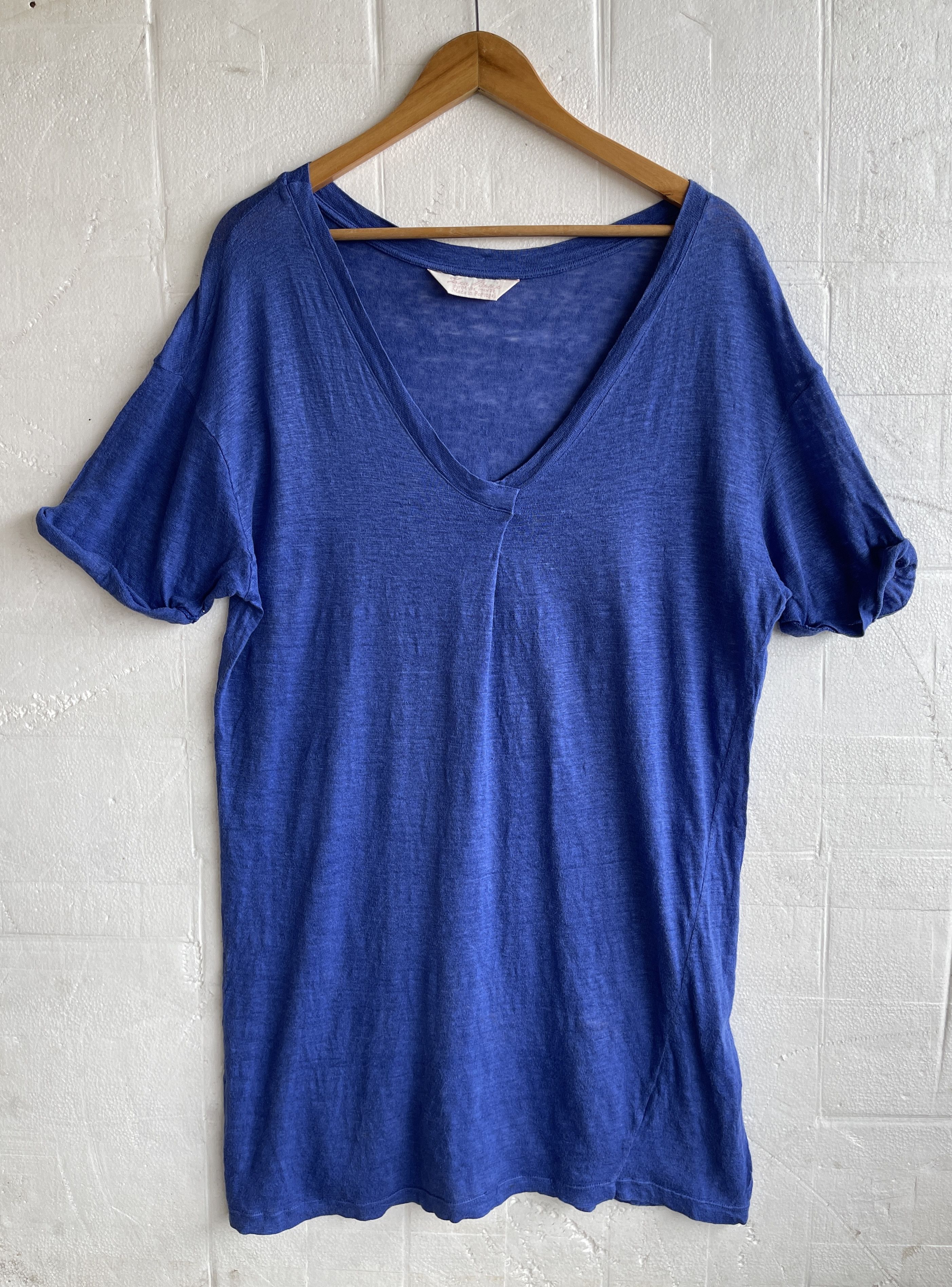 DRESSEDUNDRESSED × Designer × Zara Vintage🔥ZARA BASIC🔥Dresses V Neck 100% Linen Size M / US 6-8 / IT 42-44 - 1 Thumbnail