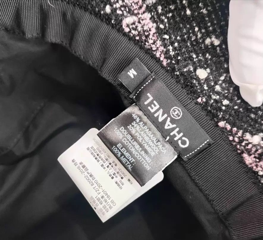 Chanel Chanel 22K Black & Pink Check Fisherman Hat M Size ONE SIZE - 3 Thumbnail