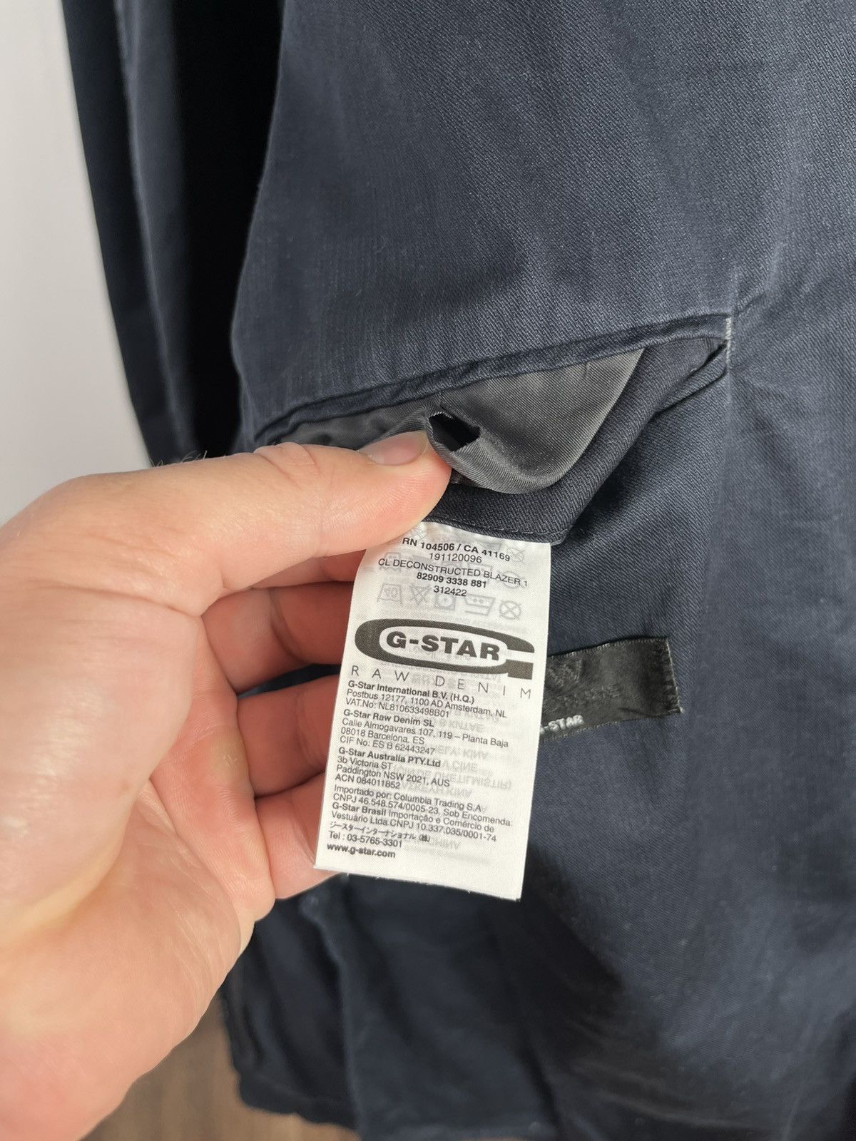 G-Star G-Star RAW Blazer Jacket Dark Navy Workwear Smart Casual Size US M / EU 48-50 / 2 - 10 Thumbnail