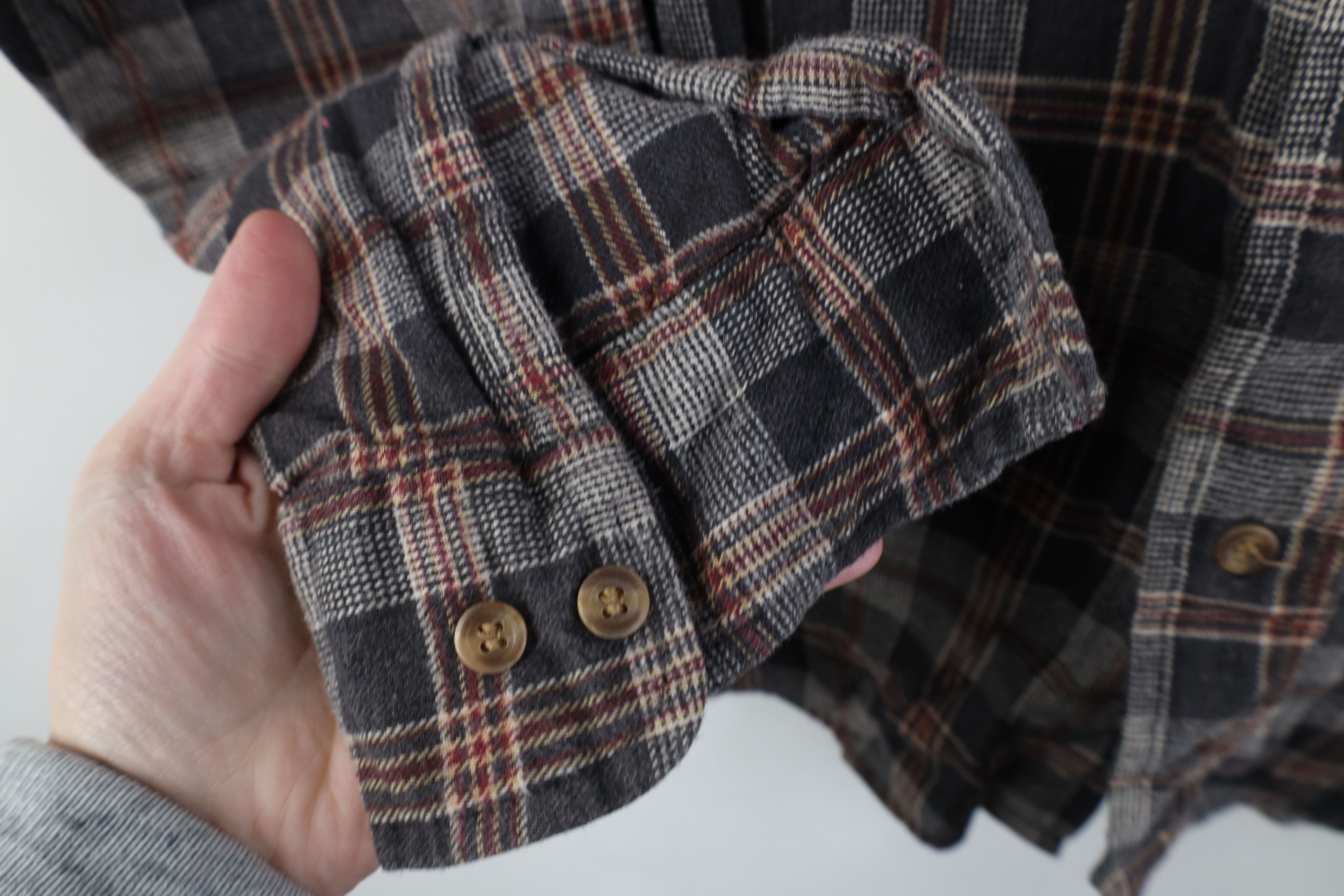 Vintage Vintage 90s Streetwear Collared Button Down Shirt Plaid Size US L / EU 52-54 / 3 - 6 Thumbnail