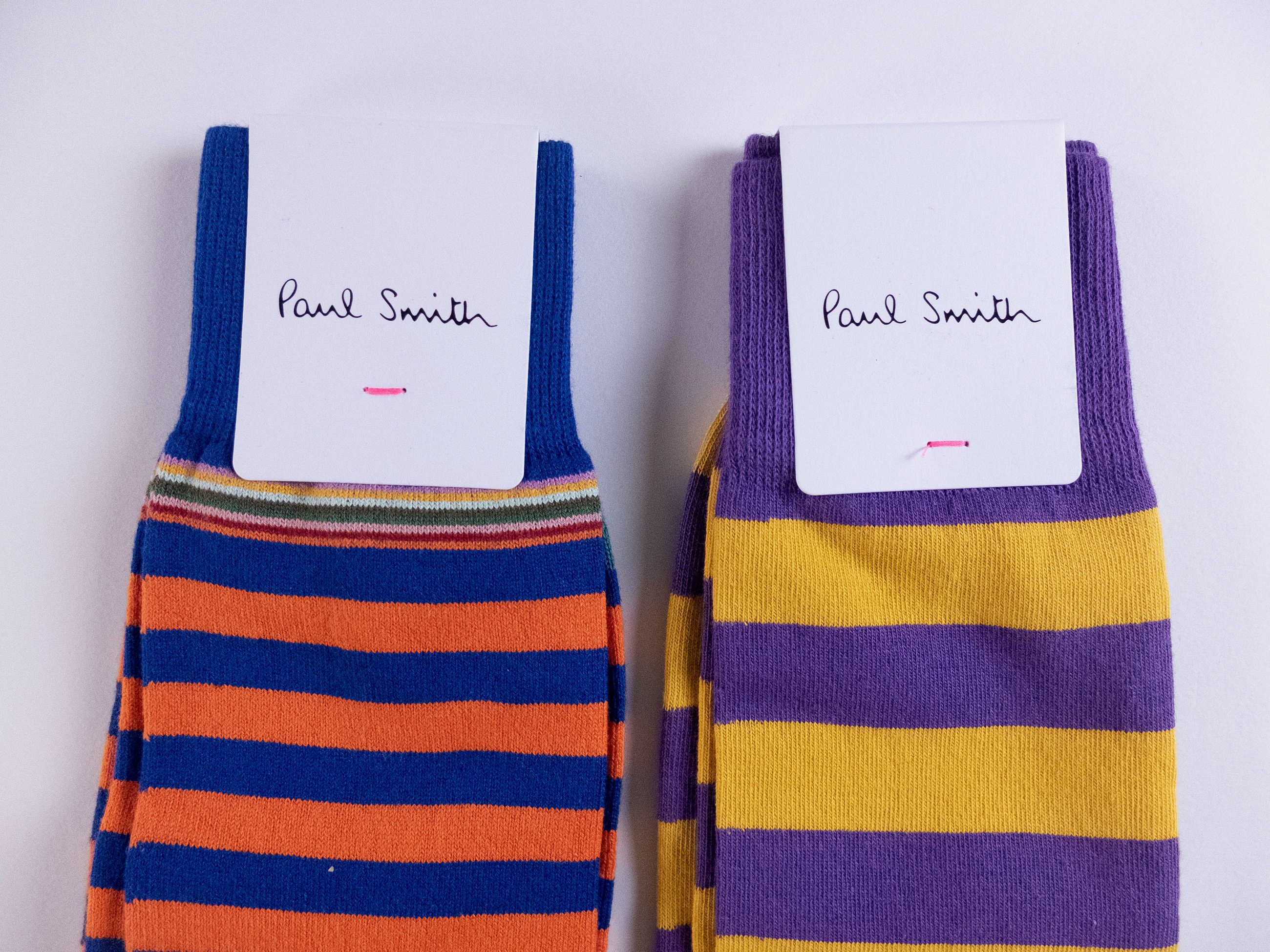 Paul Smith 4 pairs of Paul Smith colorful mid calf cotton blend socks q Size ONE SIZE - 2 Thumbnail