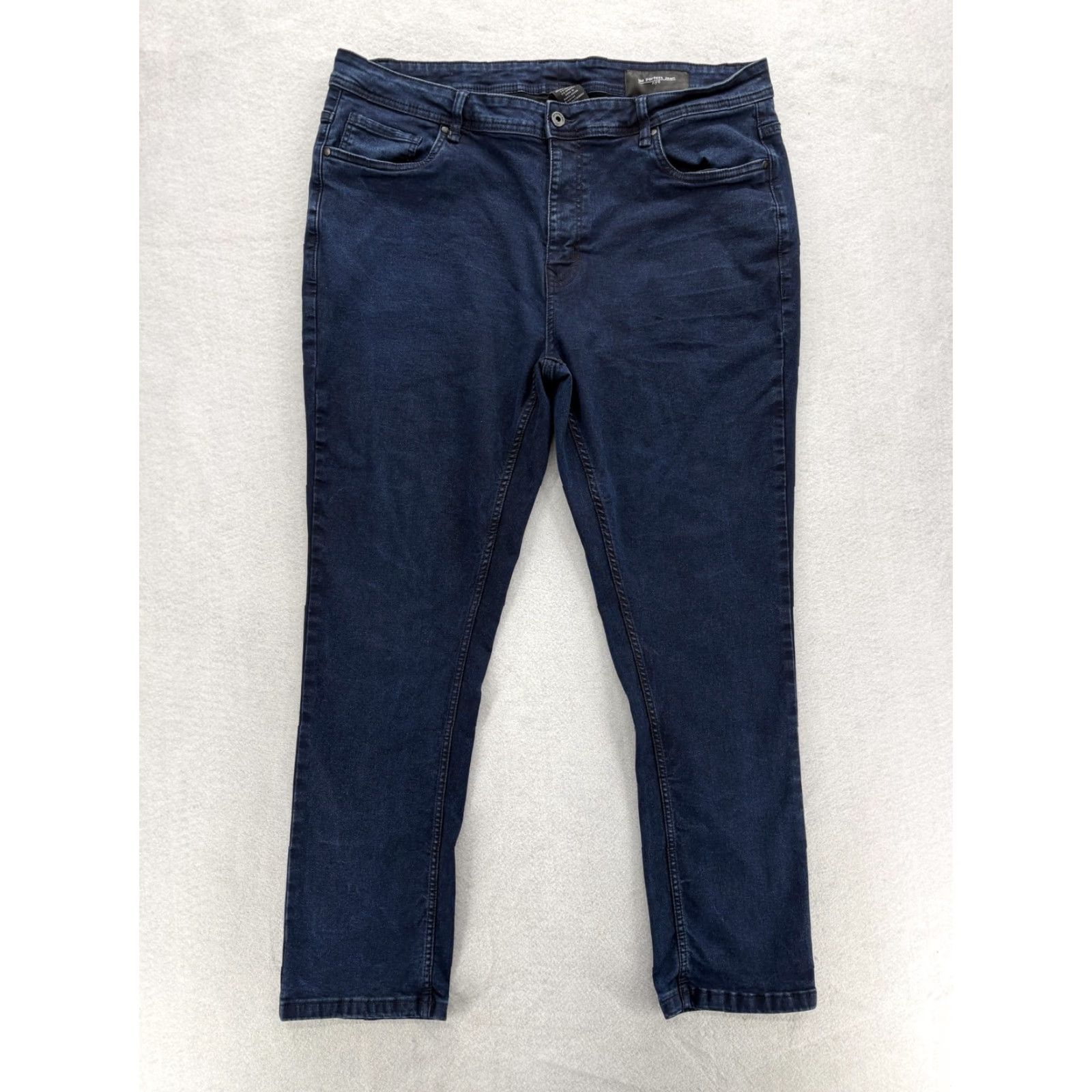 Denime The Perfect Jean NYC Skinny Jeans Mens 42x32 Blue Dark Wash Stretch Denim Casual Jeans Skinny Mens 42 Blue Dark Wash Denim Casual Size US 42 / EU 58 - 2 Thumbnail