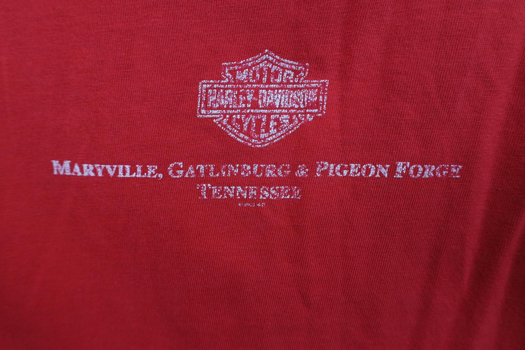 Harley Davidson Vintage Y2K 2004 Harley Davidson Wings Flag Muscle T-Shirt Size US XL / EU 56 / 4 - 17 Thumbnail
