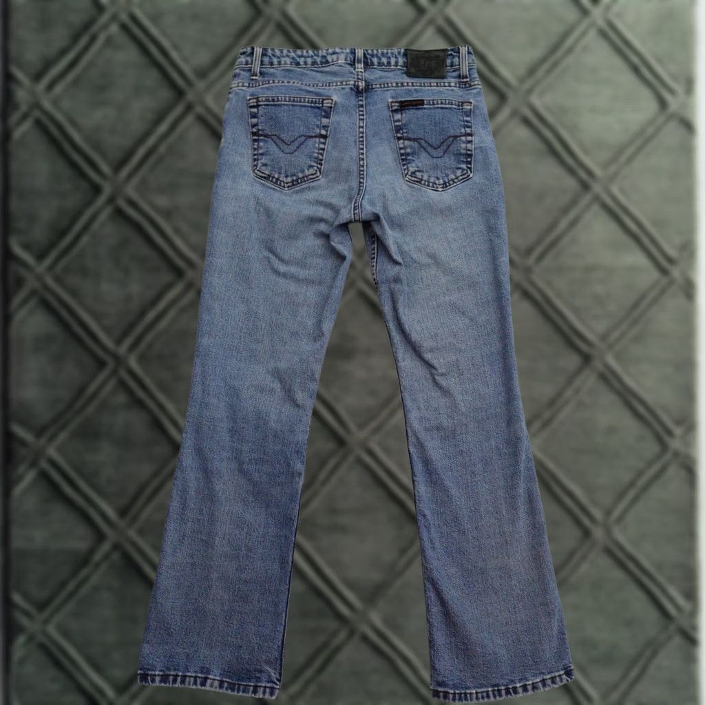 Harley Davidson Harley-Davidson Jeans Bootcut Womens Size 10P Blue Denim Distressed Plus Measurements in Pictures Size 32" / US 10 / IT 46 - 1 Thumbnail