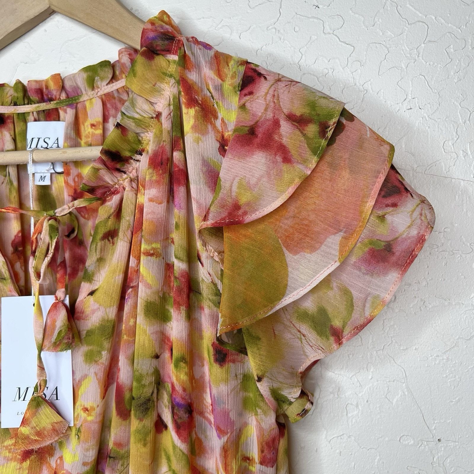 MISA Los Angeles Misa Los Angeles Anouk Dress Golden Flora Wedding Date Med Size M / US 6-8 / IT 42-44 - 2 Thumbnail