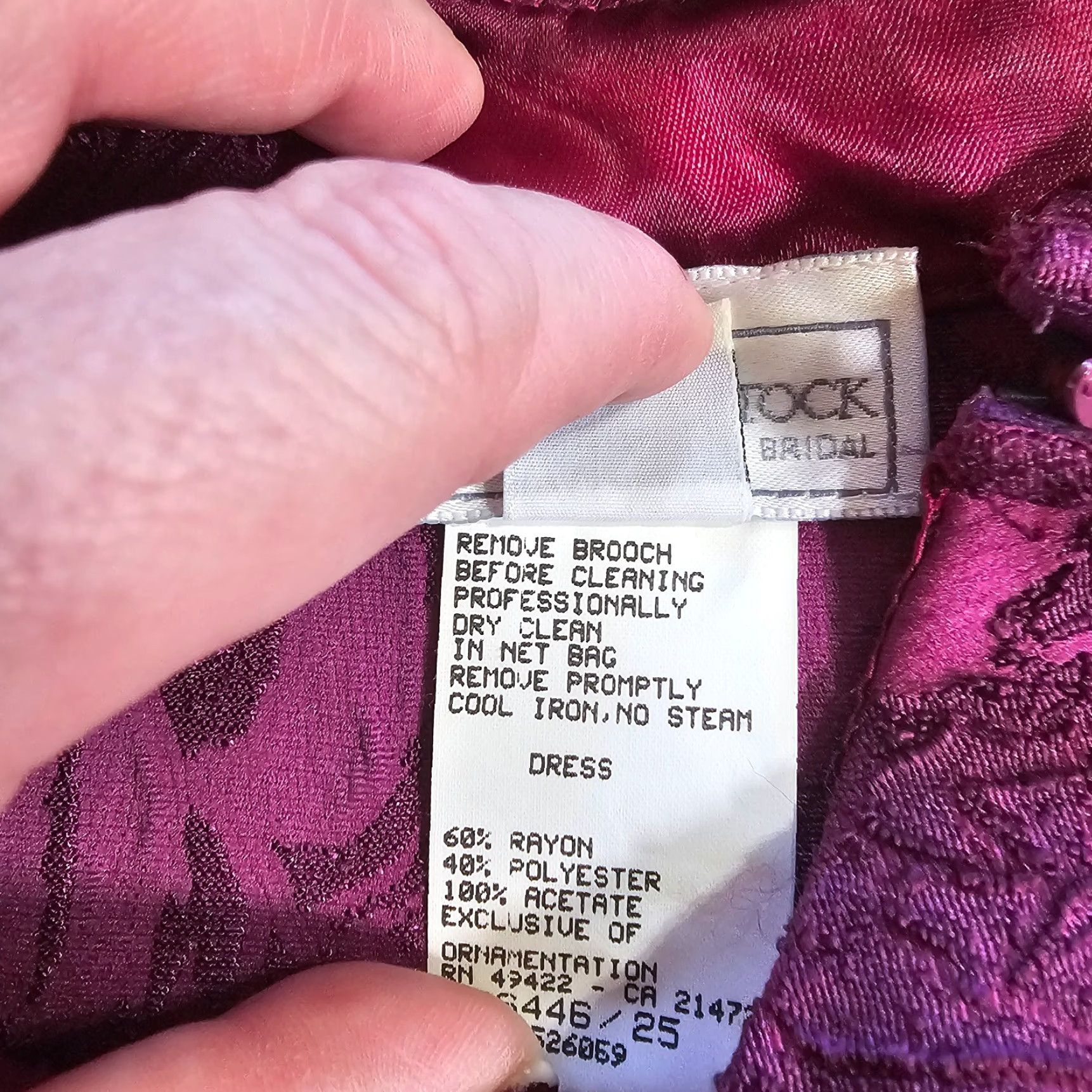 Jessica McClintock VINTAGE Jessica McClintock Dress Womens 14 Purple Lace Prom Cocktail Maxi Womens Girls/Mens? Size XXS / US 00 / IT 34 - 5 Thumbnail