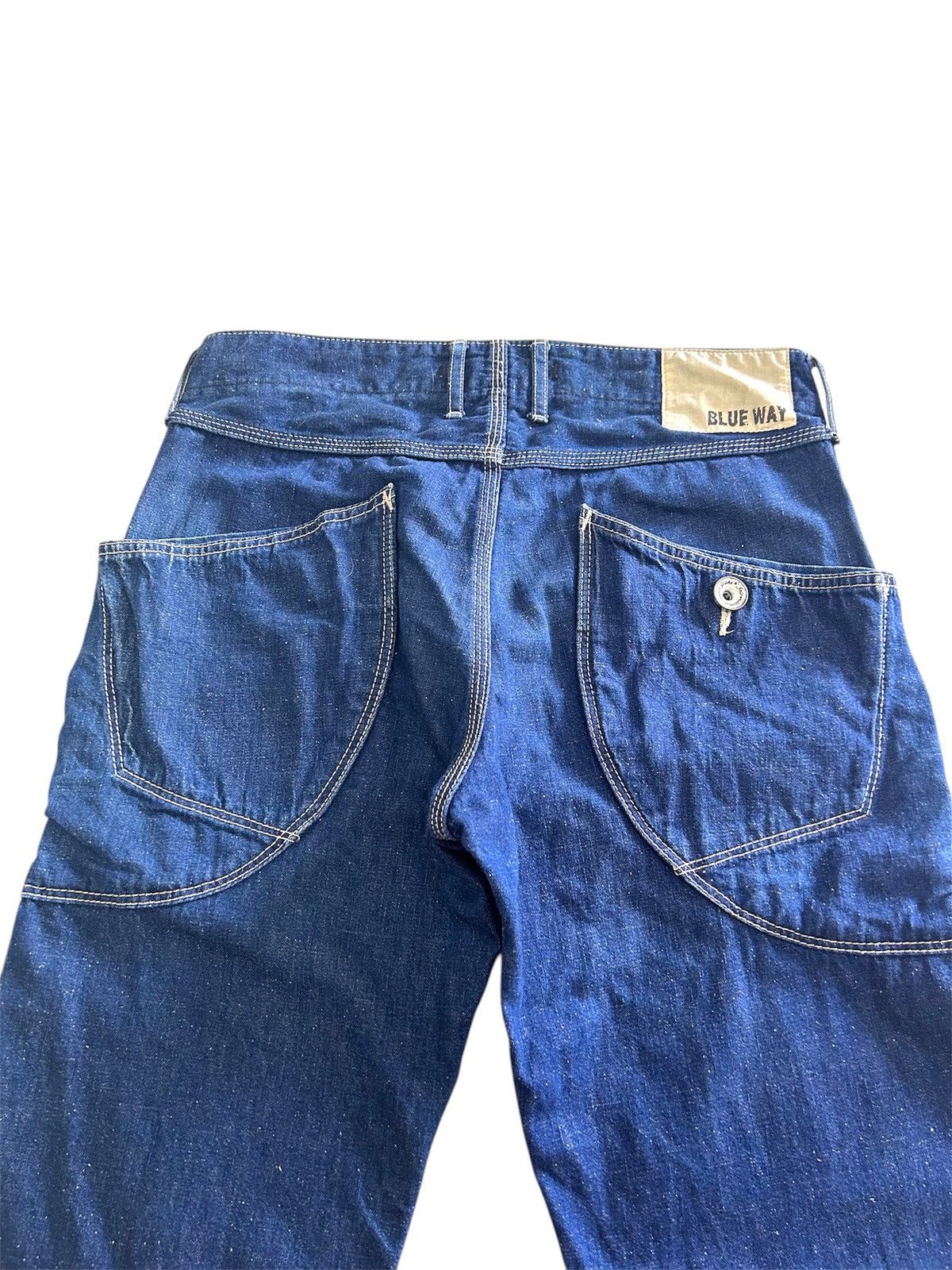 Japanese Brand × Vintage 💥 Vintage Japanese Denim Blue Way Nippon Classic Jeans Size US 32 / EU 48 - 11 Thumbnail