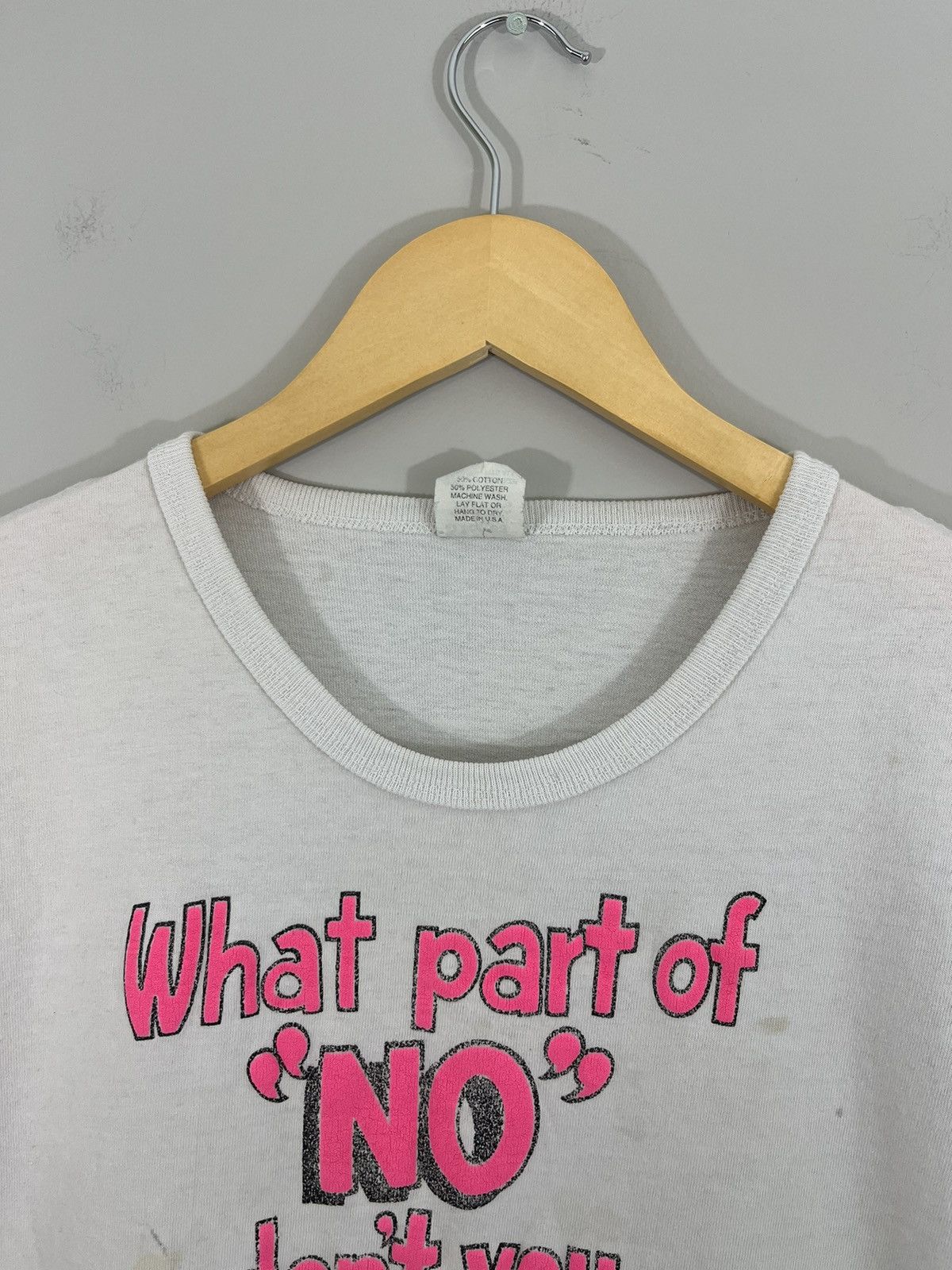 Vintage Single Stitch NO Thrashed Faded Joke Tee Size US L / EU 52-54 / 3 - 3 Thumbnail