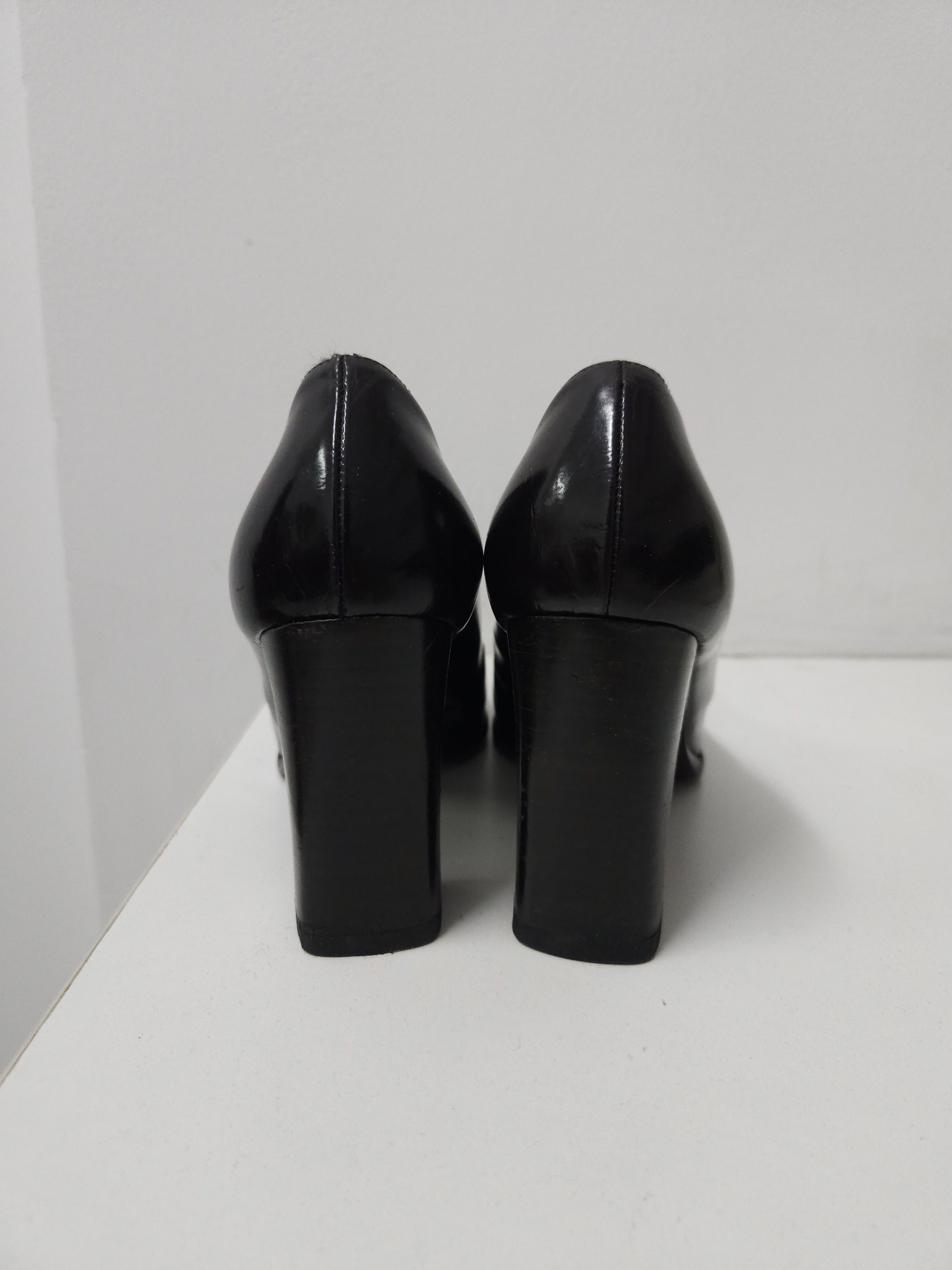 Gucci Archive Gucci square toe block heel pumps mules Size US 7 / IT 37 - 7 Thumbnail