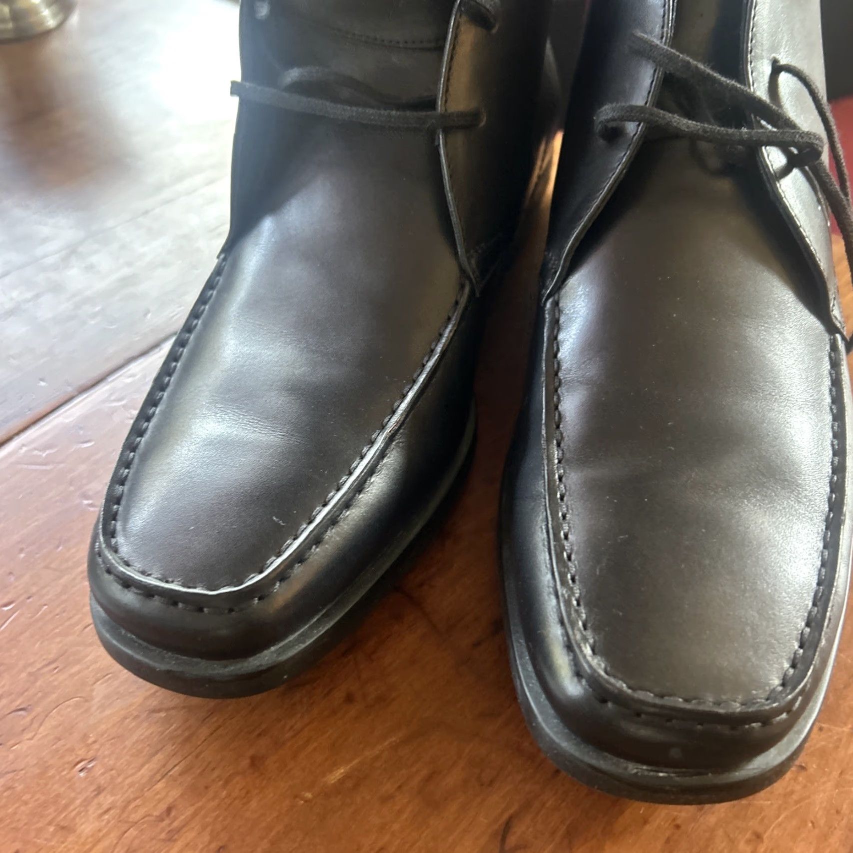 Vintage TOD’S Chukka Boot Men Boots 7.5 Black Leather Italy Leather Medium TOD’s Men SZ. 7.5 Size US 7.5 / EU 40-41 - 2 Thumbnail