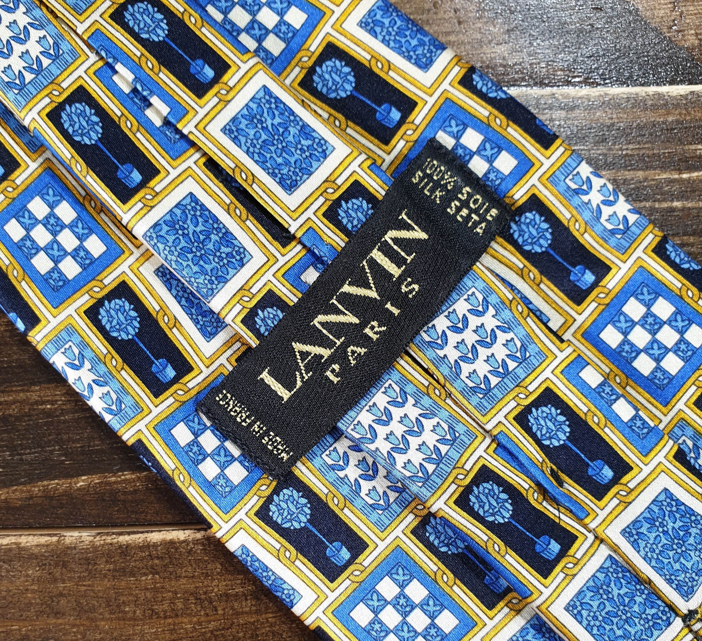 Lanvin Lanvin Silk Tie Flower Made In France Very Good Condition Size ONE SIZE - 22 Thumbnail