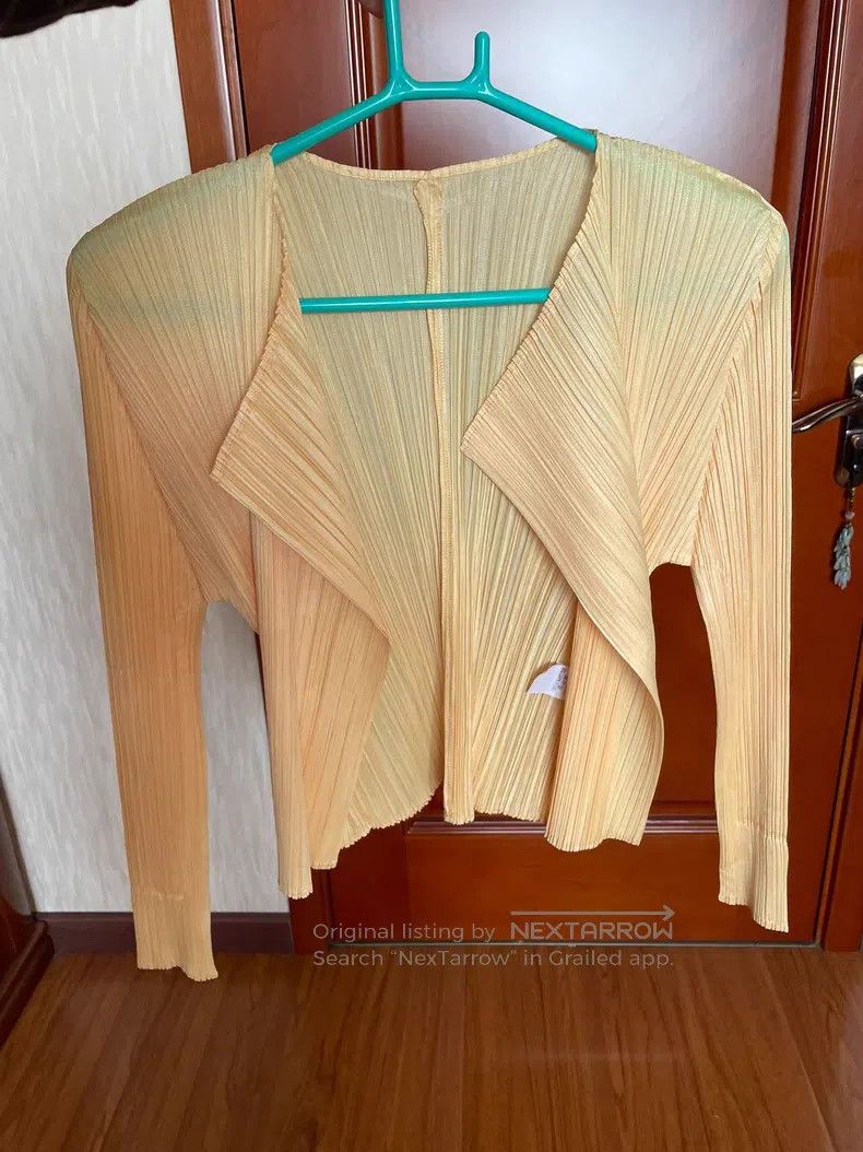 Issey Miyake Issey Miyake Pleated Long Sleeve Cardigan Size L / US 10 / IT 46 - 2 Thumbnail