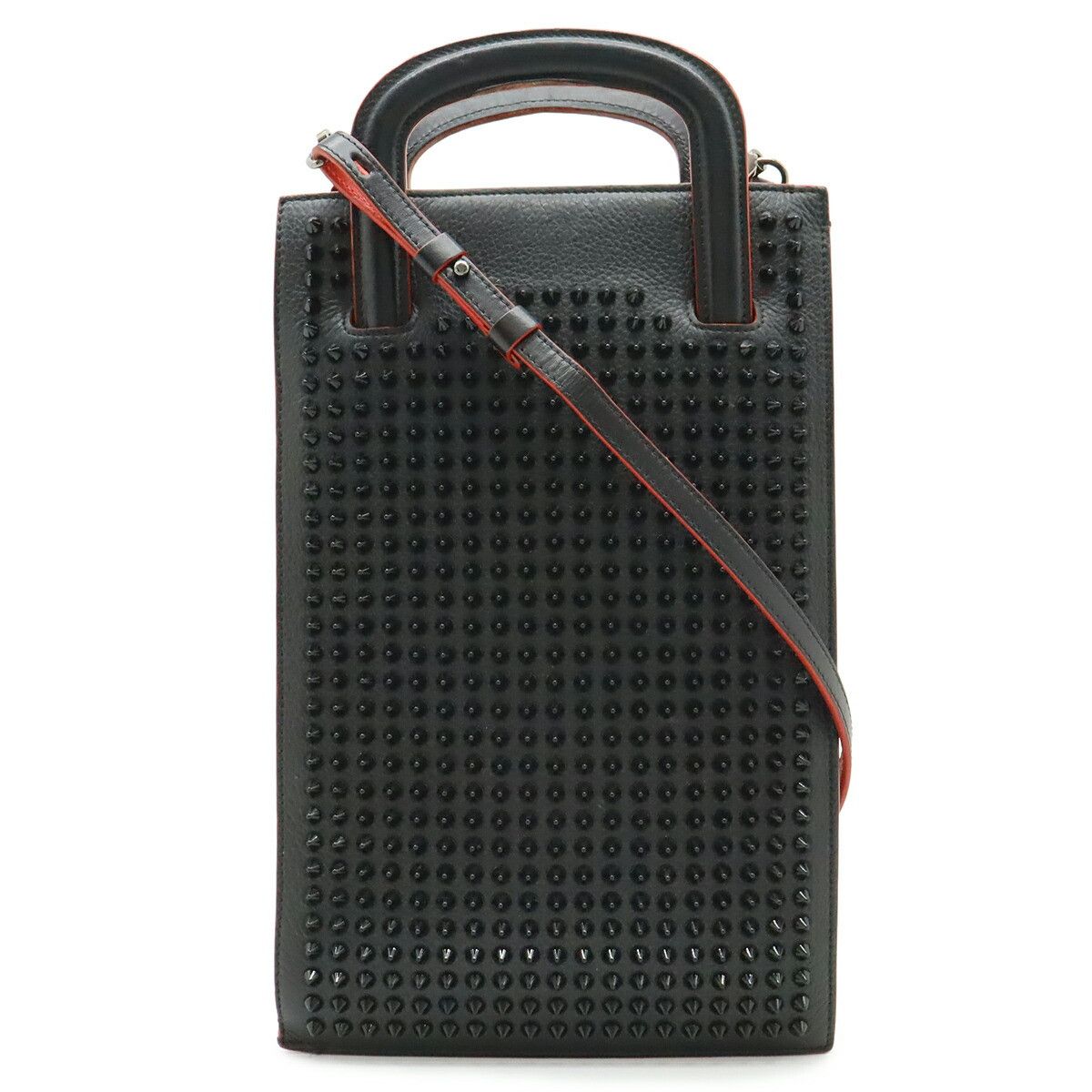 Christian Louboutin Christian Louboutin Christian Louboutin TRIC TRAC Small Leather 3way Handbag Leather Shoulder Bag 1165005 DUTY FREE for USA Size ONE SIZE - 1 Thumbnail