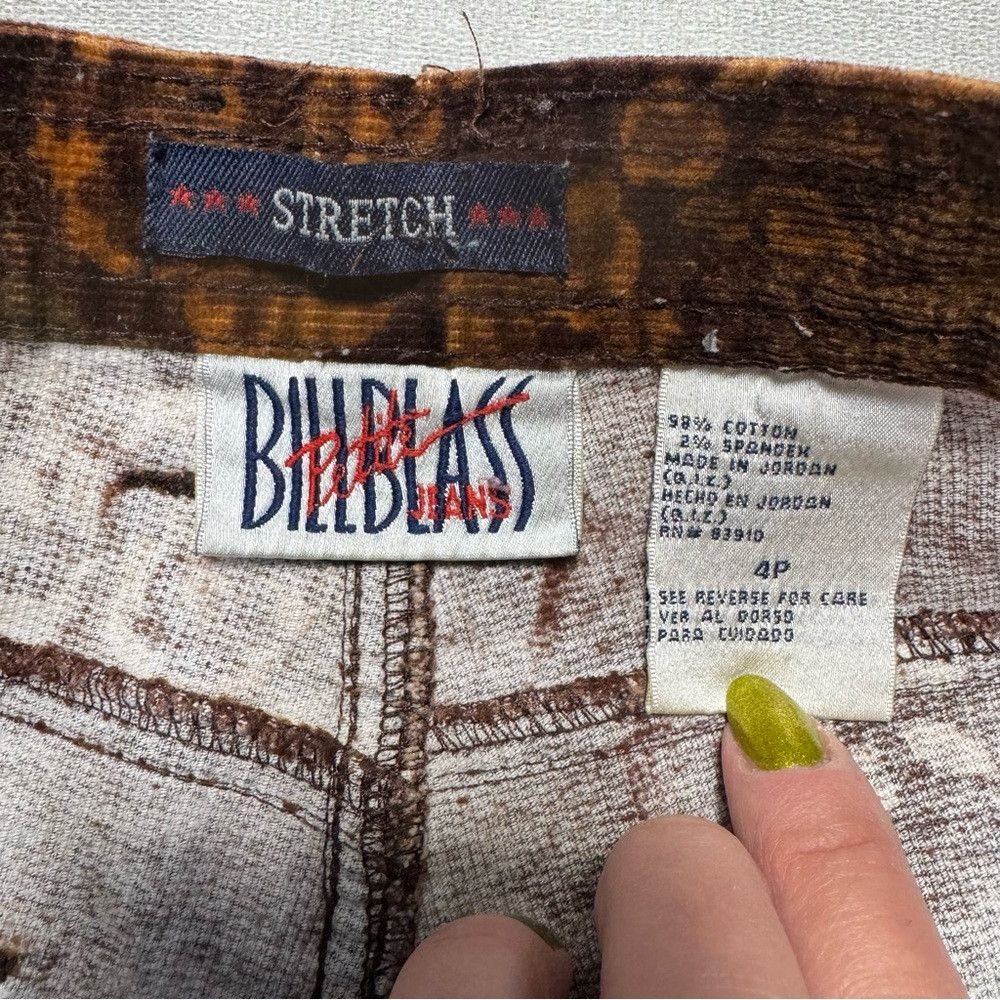 Bill Blass Vintage Bill Blass Corduroy Floral Straight Leg Pants Jeans Size 27" / US 4 / IT 40 - 4 Thumbnail