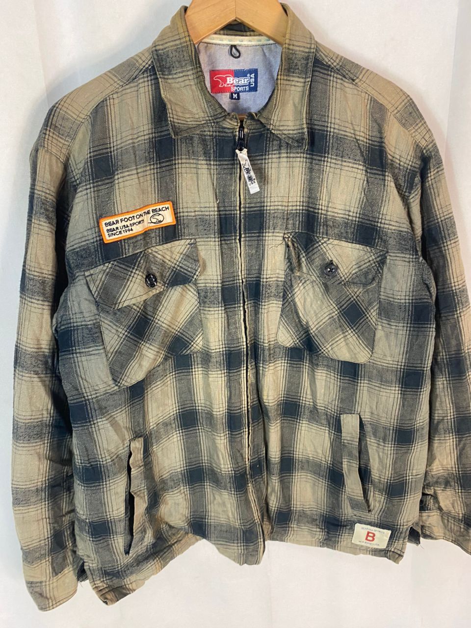 Other Bear usa distressed zipper shirt Size US M / EU 48-50 / 2 - 3 Thumbnail