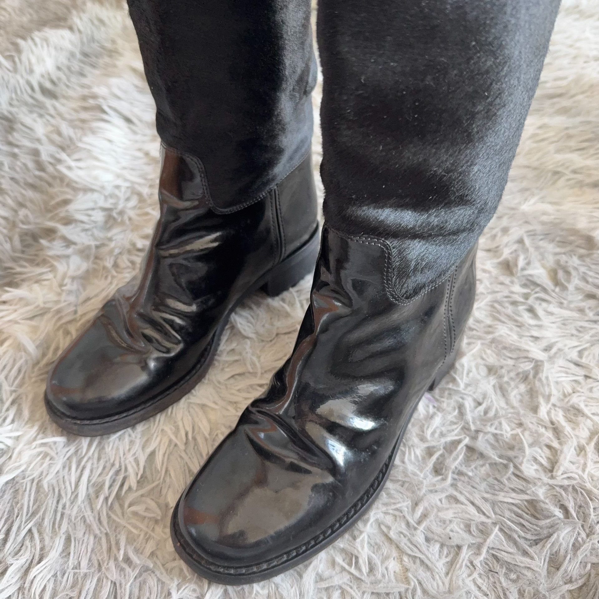 Chanel Chanel Patent Boots 36 Women Size US 6 / IT 36 - 1 Thumbnail