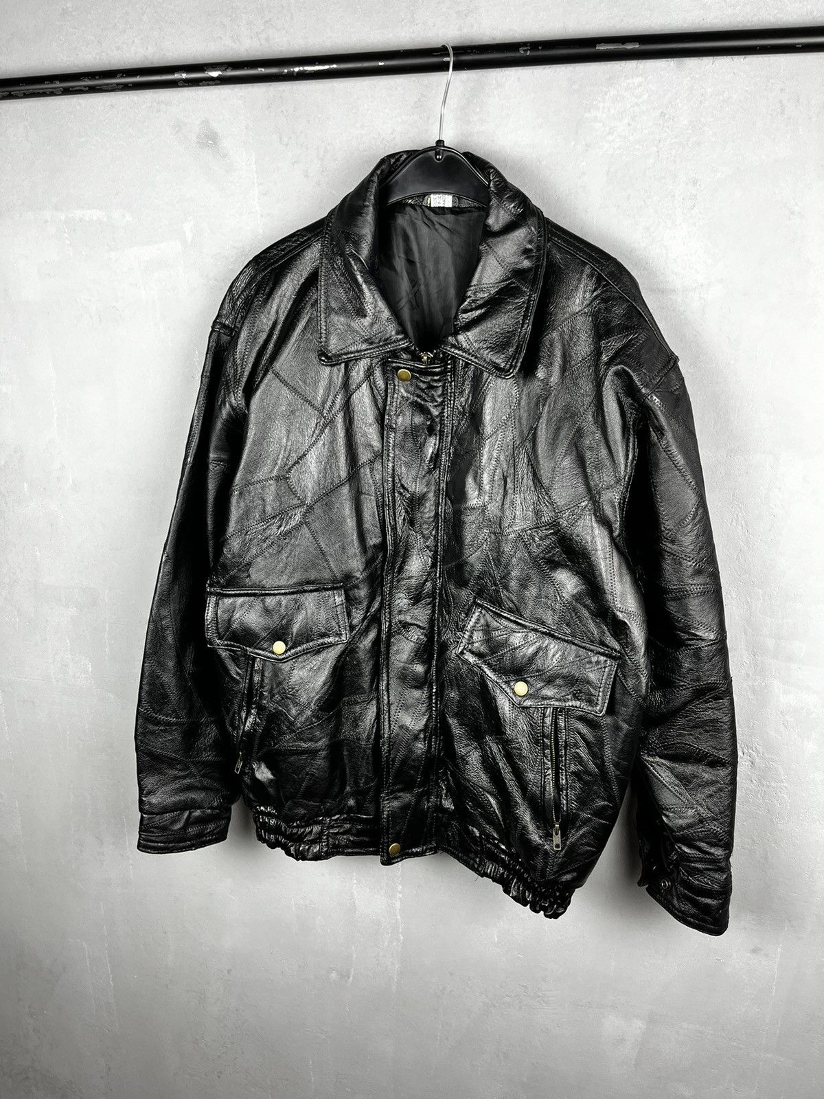 Genuine Leather × Vintage Vintage Leather Jacket bomber size L Size US L / EU 52-54 / 3 - 3 Thumbnail