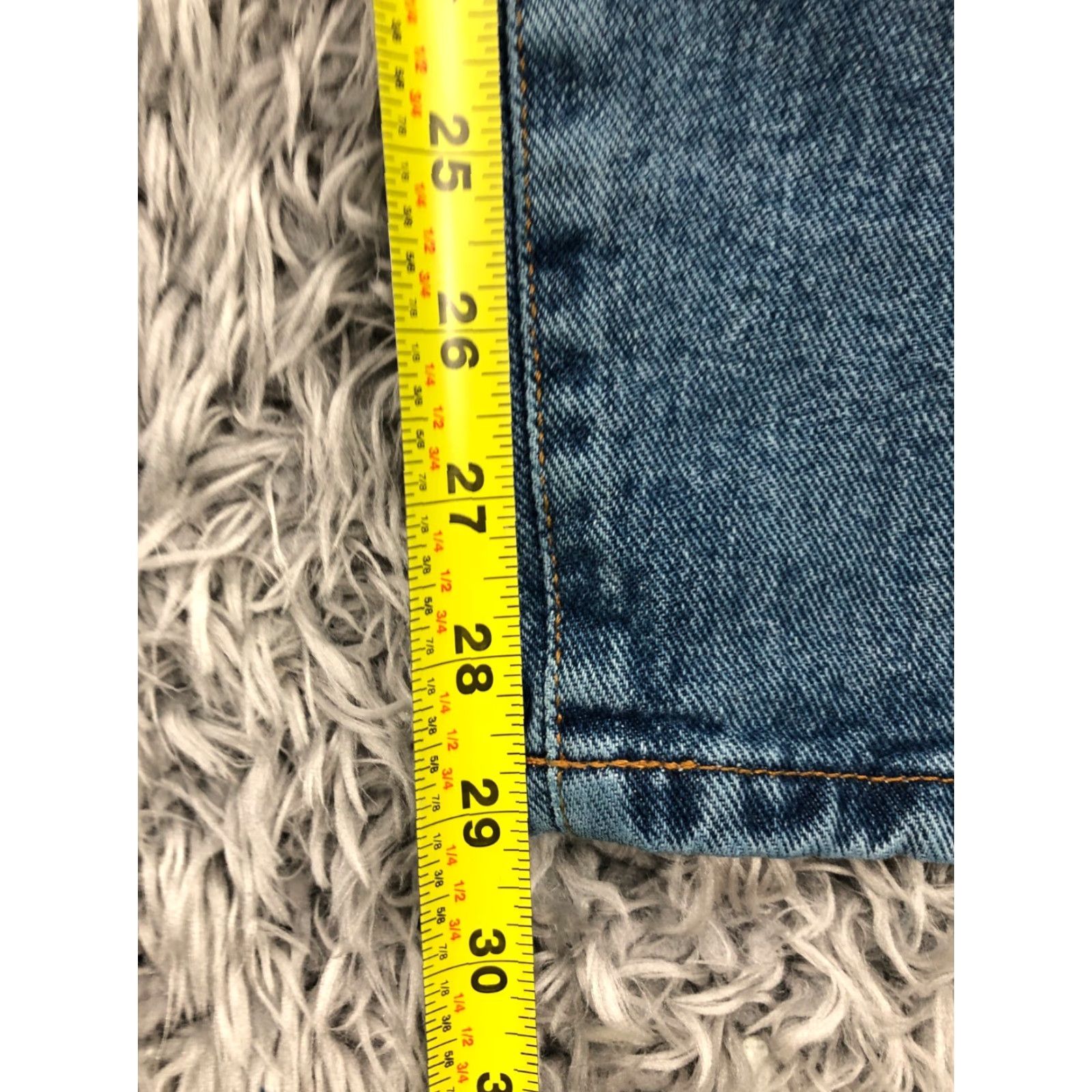 Calvin Klein Calvin Klein High Rise Mom Jeans Womens Blue Stone Wash Size 12 Easy Fit Size 34" / US 12 / IT 48 - 3 Thumbnail