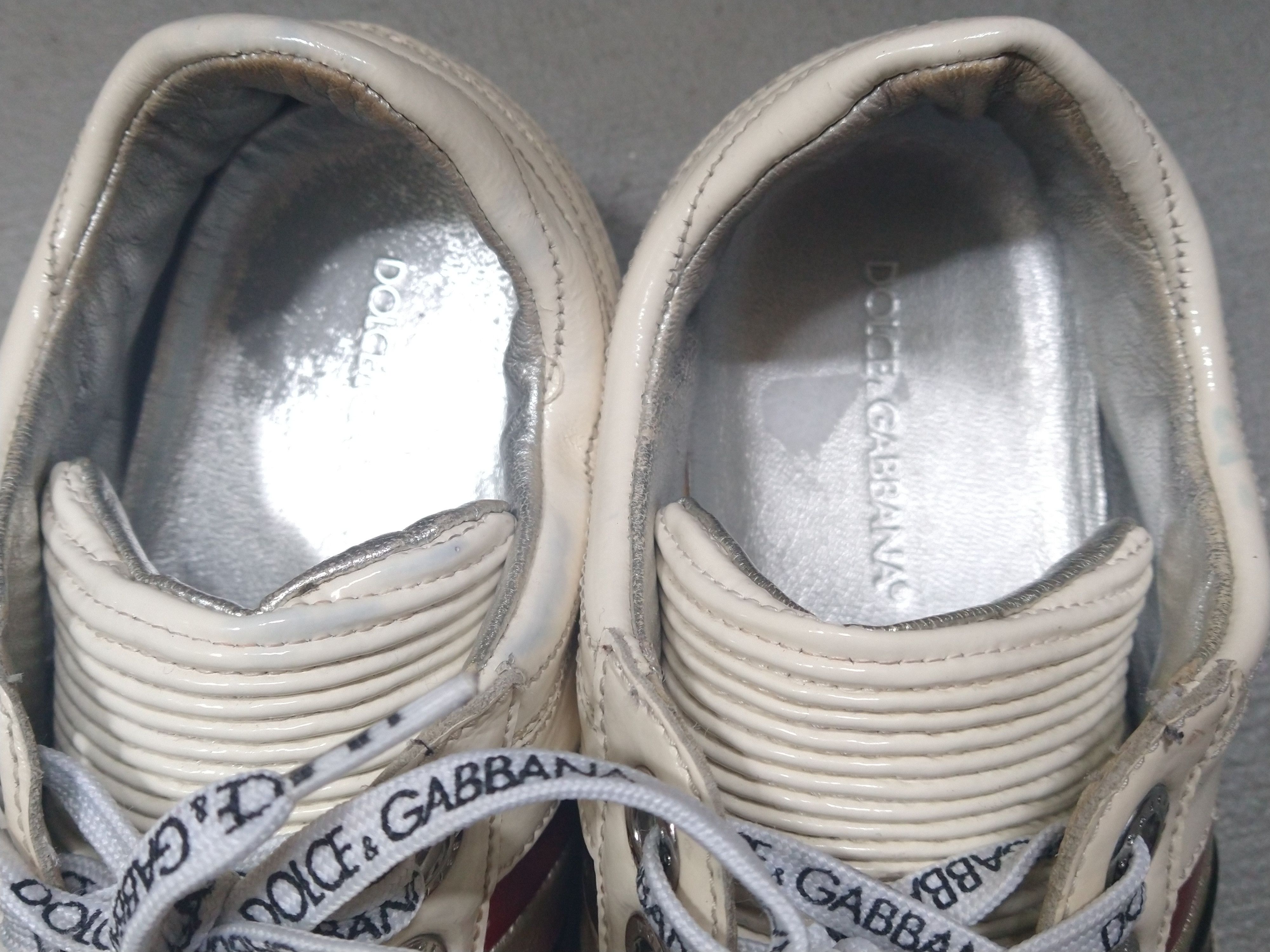 Dolce & Gabbana × Vintage Dolce & Gabbana Sneakers Size 9.5 White Patent Leather Y2K Size US 9.5 / EU 42-43 - 7 Thumbnail