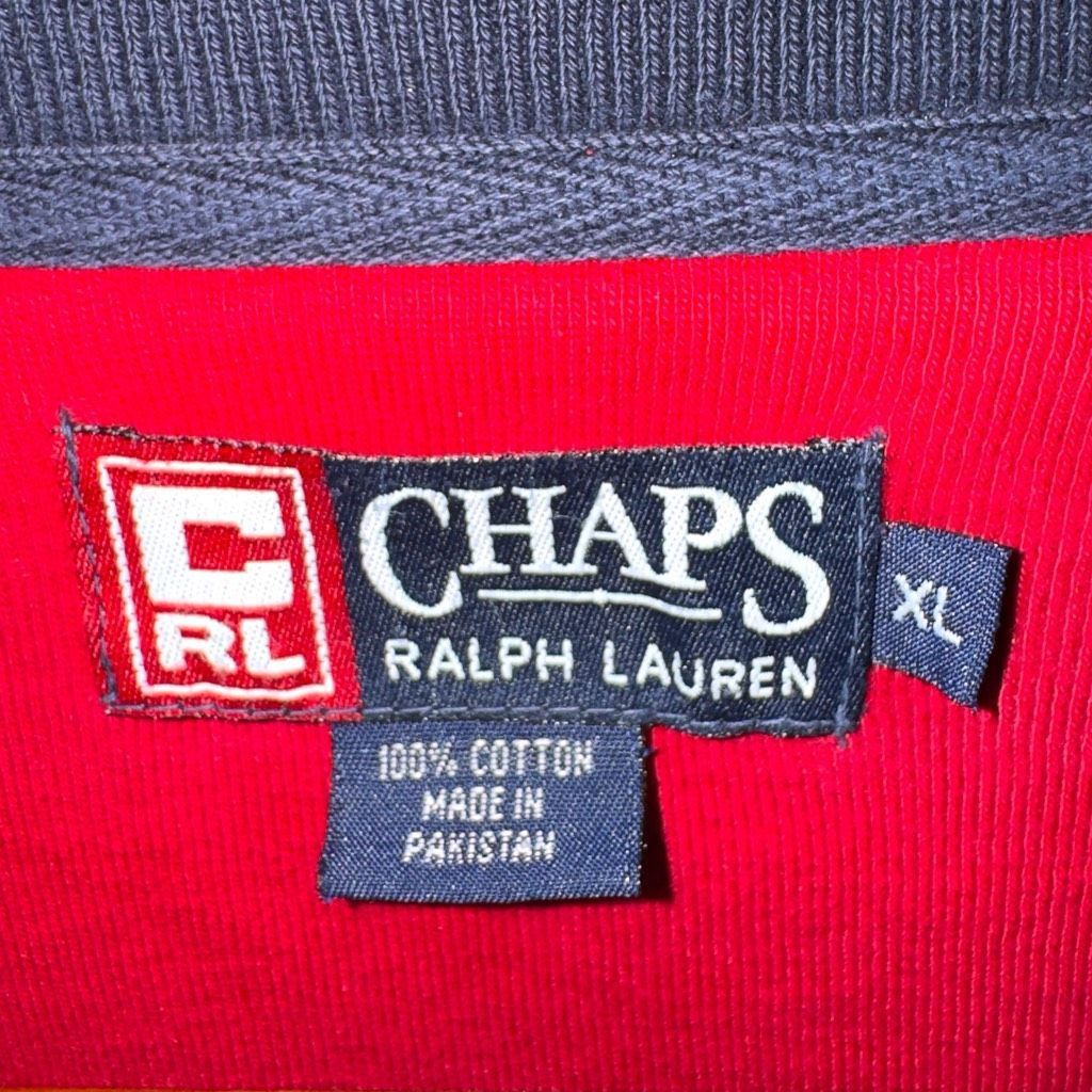 Polo Ralph Lauren 90s Chaps Ralph Lauren Cotton Logo L/S Henley Shirt Size XL Size US XL / EU 56 / 4 - 2 Thumbnail