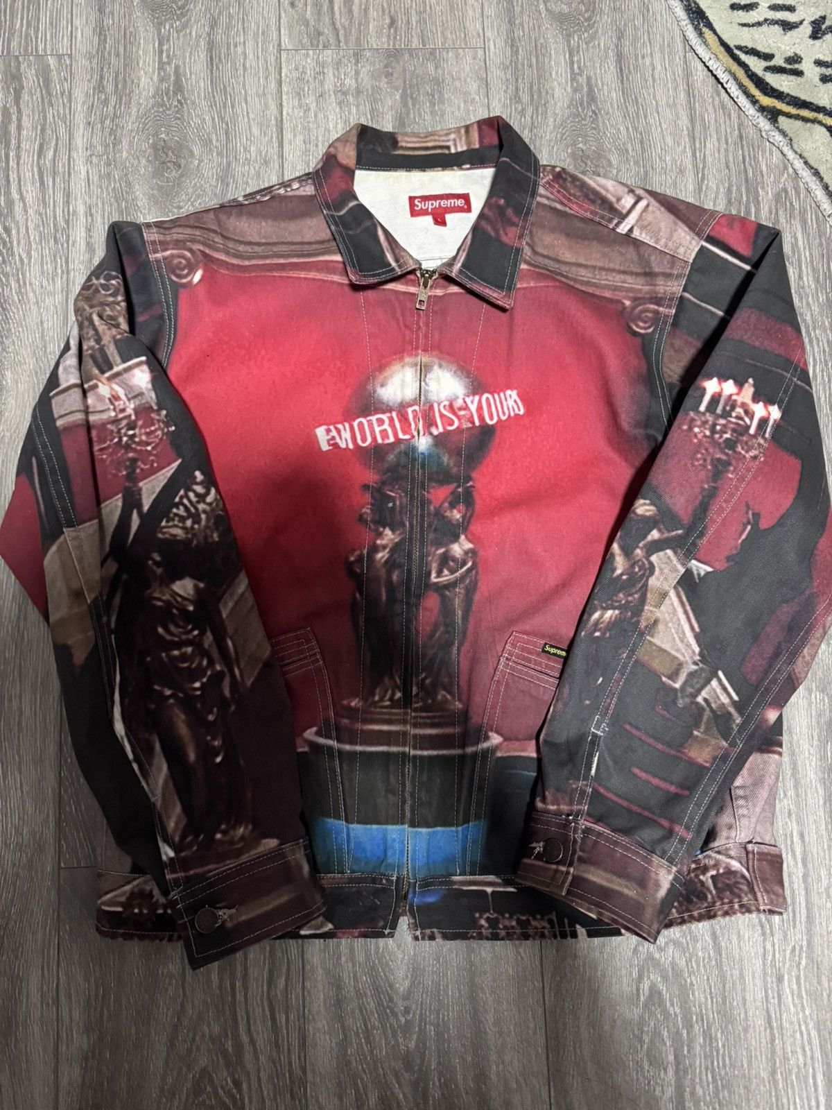 Supreme Supreme The World Is Yours Denim Jacket Size US L / EU 52-54 / 3 - 1 Thumbnail