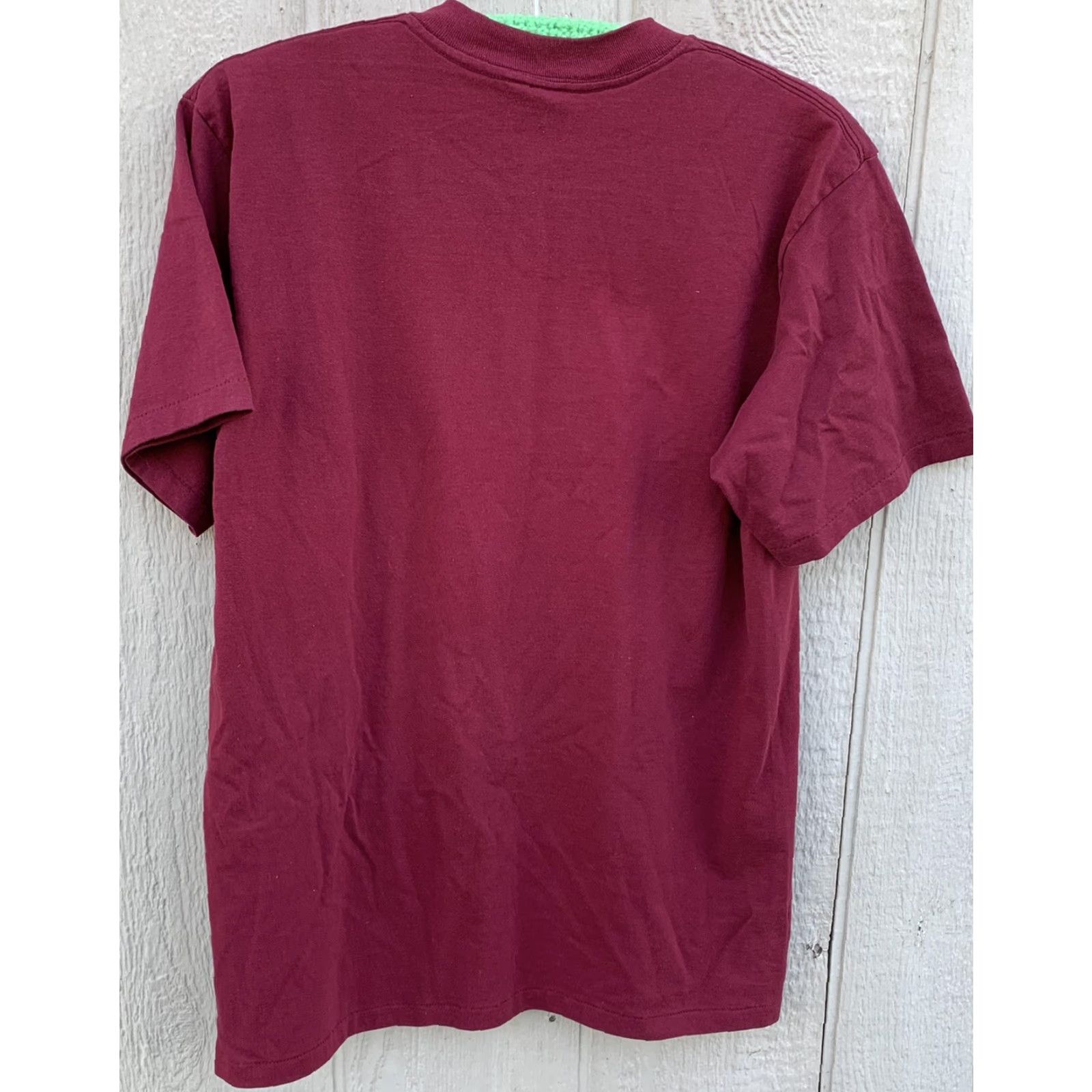 Vintage VINTAGE Vietnam Veterans of America t-shirt burgundy graphics single stitch L Men Crew Neck Short Sleeve Cotton Blend Gift Ready? Size US L / EU 52-54 / 3 - 3 Thumbnail