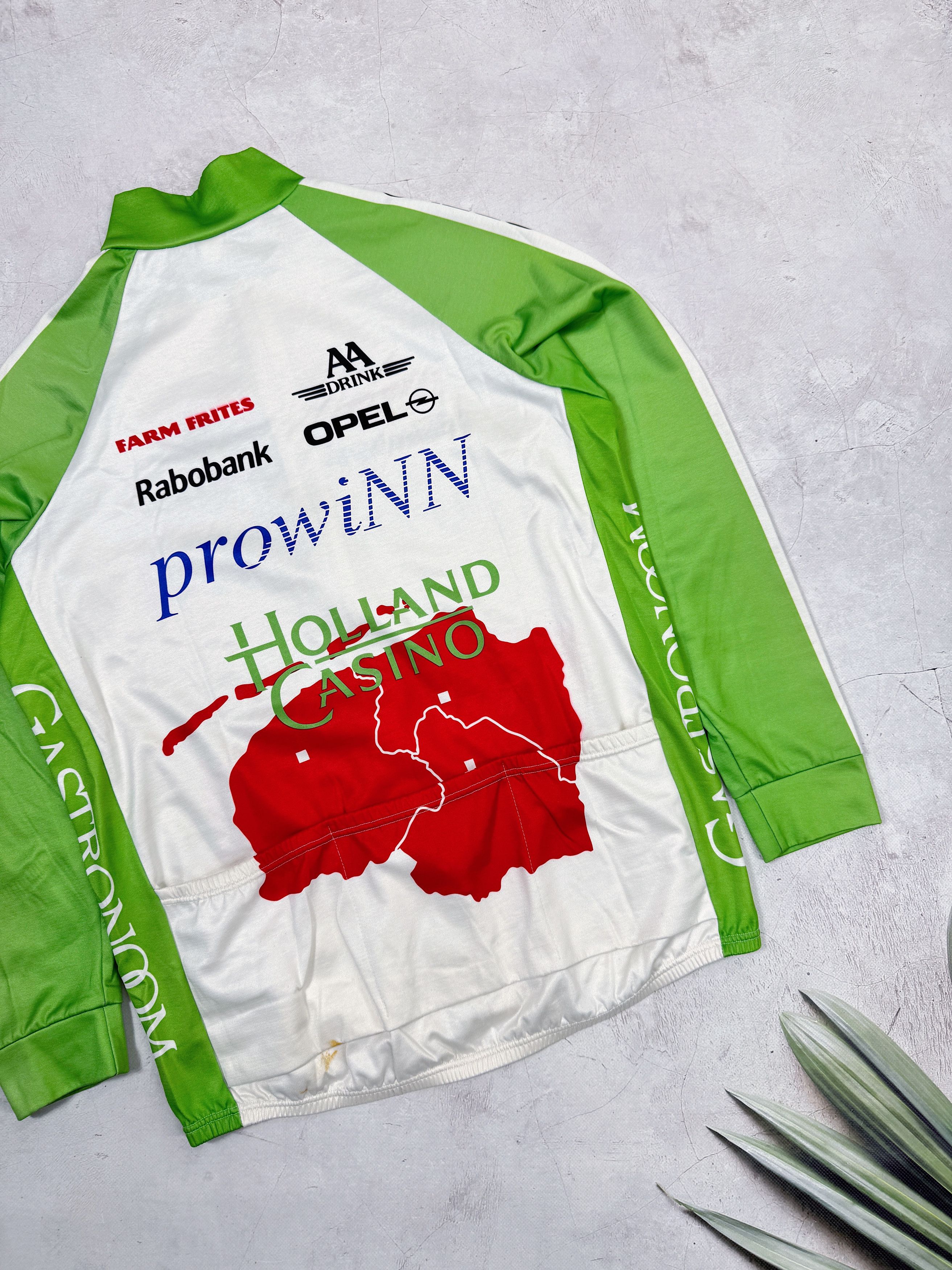 Vintage Vintage Rabobank Holland Casino Warm Cycling Jersey Opel Size US L / EU 52-54 / 3 - 18 Thumbnail