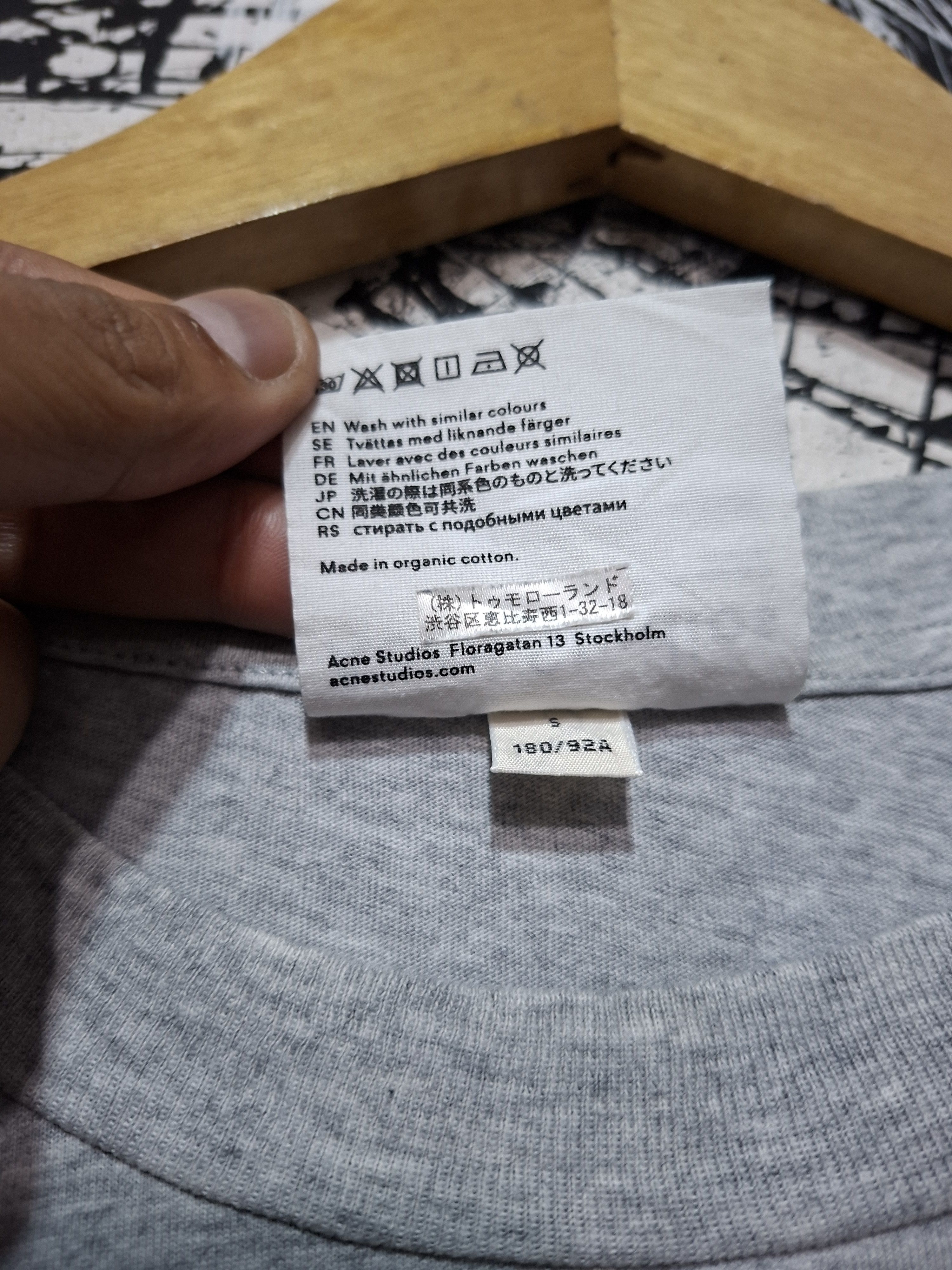 Acne Studios ACNE STUDIOS FLORAGATAN 13 STOCKHOLM GRAY T-SHIRT Size US M / EU 48-50 / 2 - 6 Thumbnail