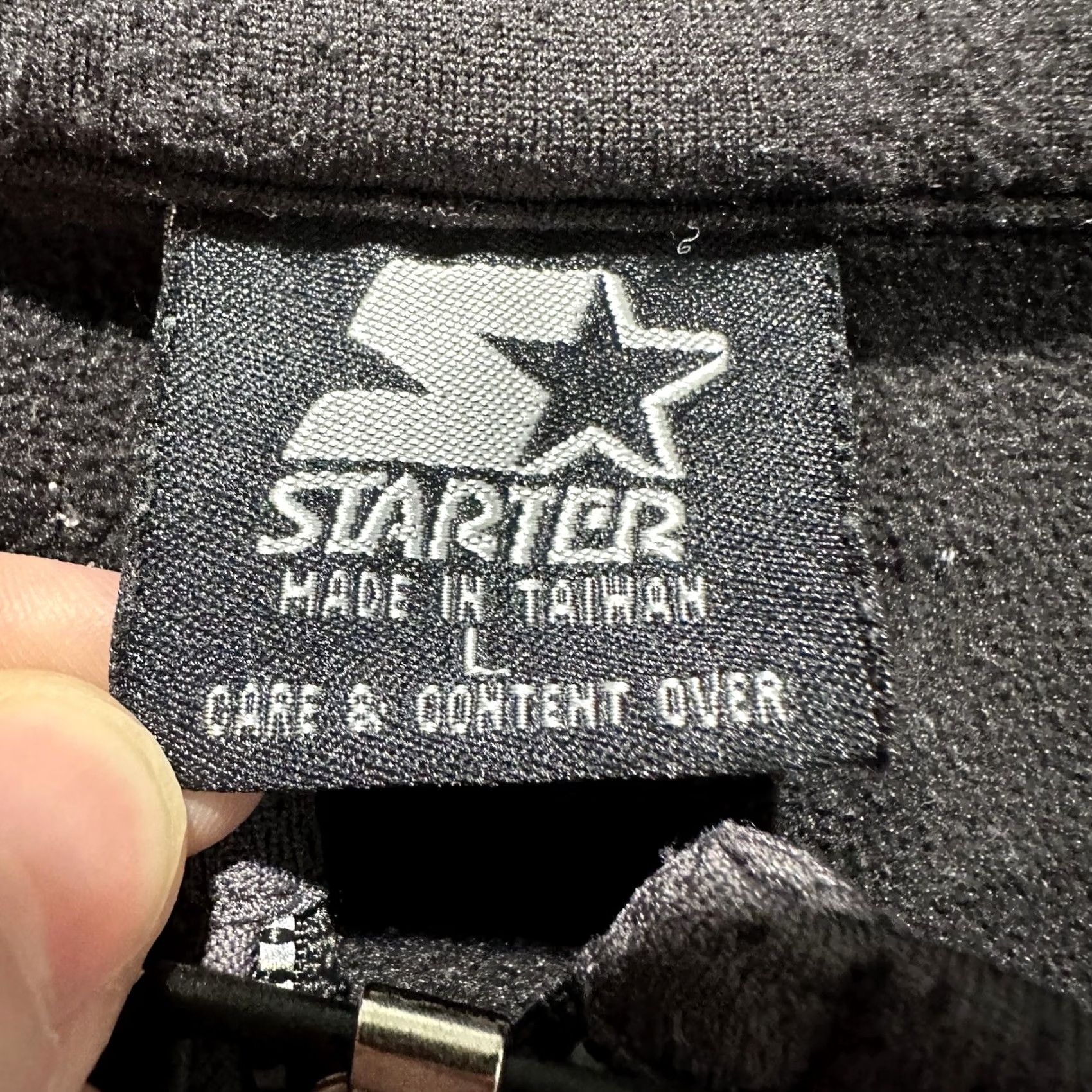 Starter Starter Pullover Mens Large Black/Gray Fleece Reflective Performance Running GUC Size US L / EU 52-54 / 3 - 7 Thumbnail