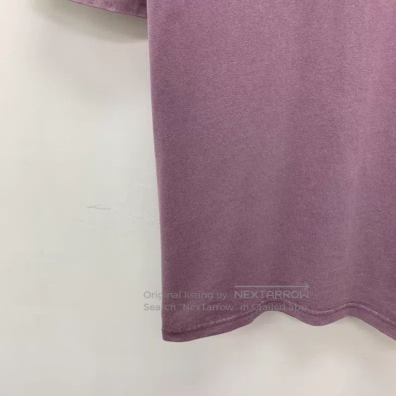 Balenciaga Balenciaga Purple Logo Letter Printed Cotton Round Neck Sh Size US XL / EU 56 / 4 - 4 Thumbnail
