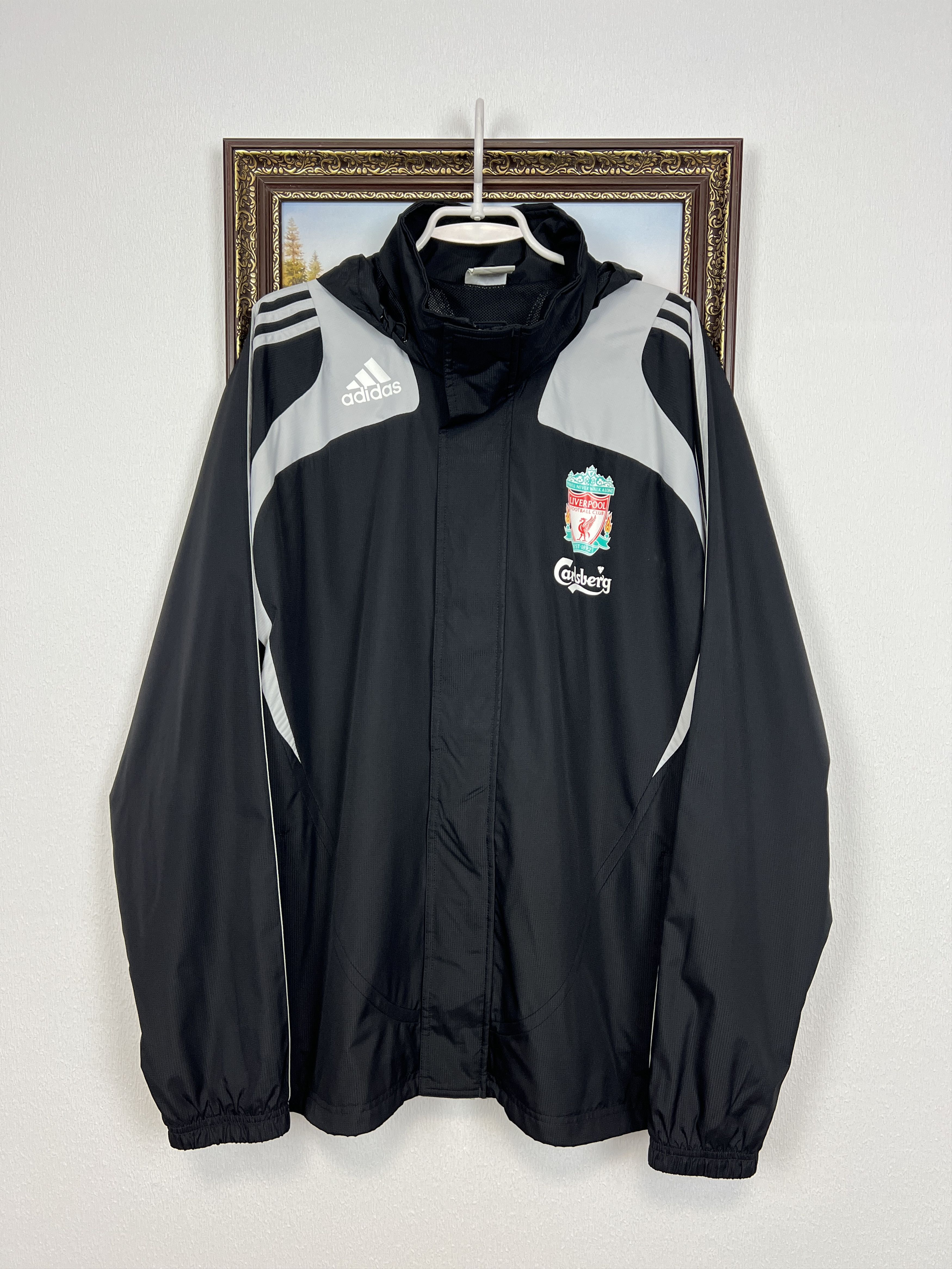 Adidas Vintage Adidas Liverpool Football Jacket Soccer Track Top Size US L / EU 52-54 / 3 - 1 Thumbnail
