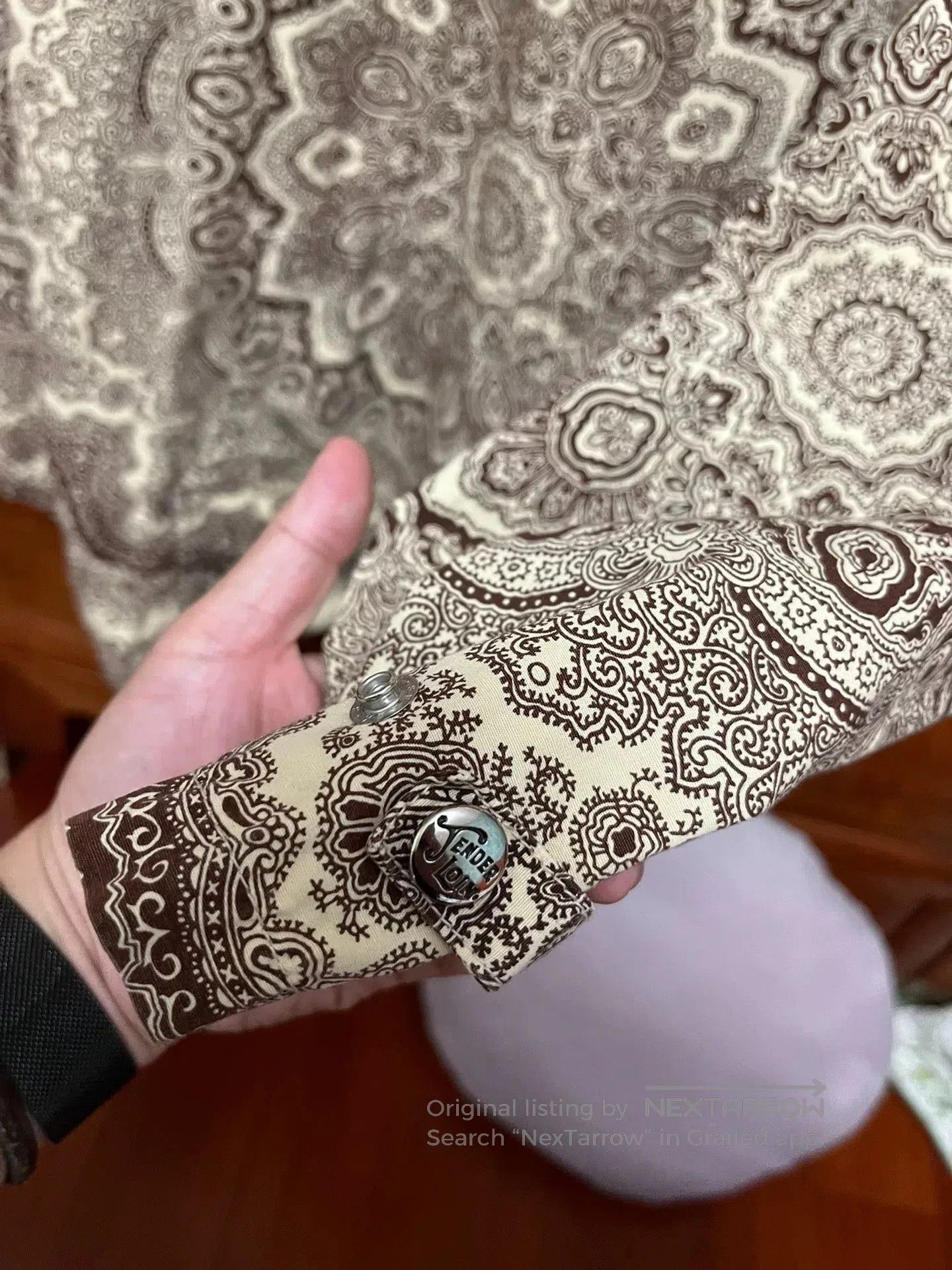 Tenderloin Tenderloin Paisley Hoodie in Brown. Size US XS / EU 42 / 0 - 3 Thumbnail