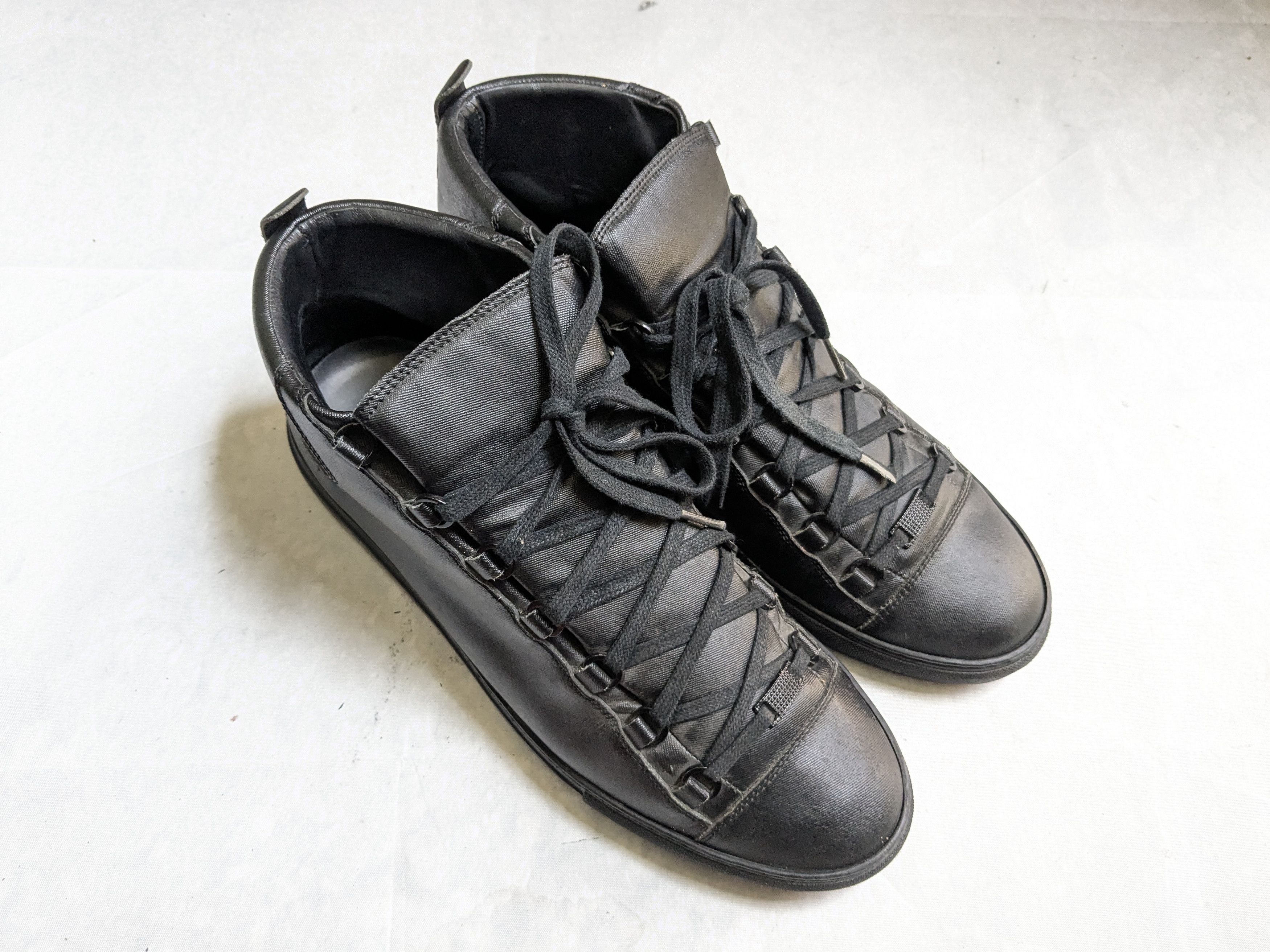 Balenciaga Balenciaga Arena Sneakers Black 13 High Tops Canvas Size US 13 / EU 46 - 2 Thumbnail