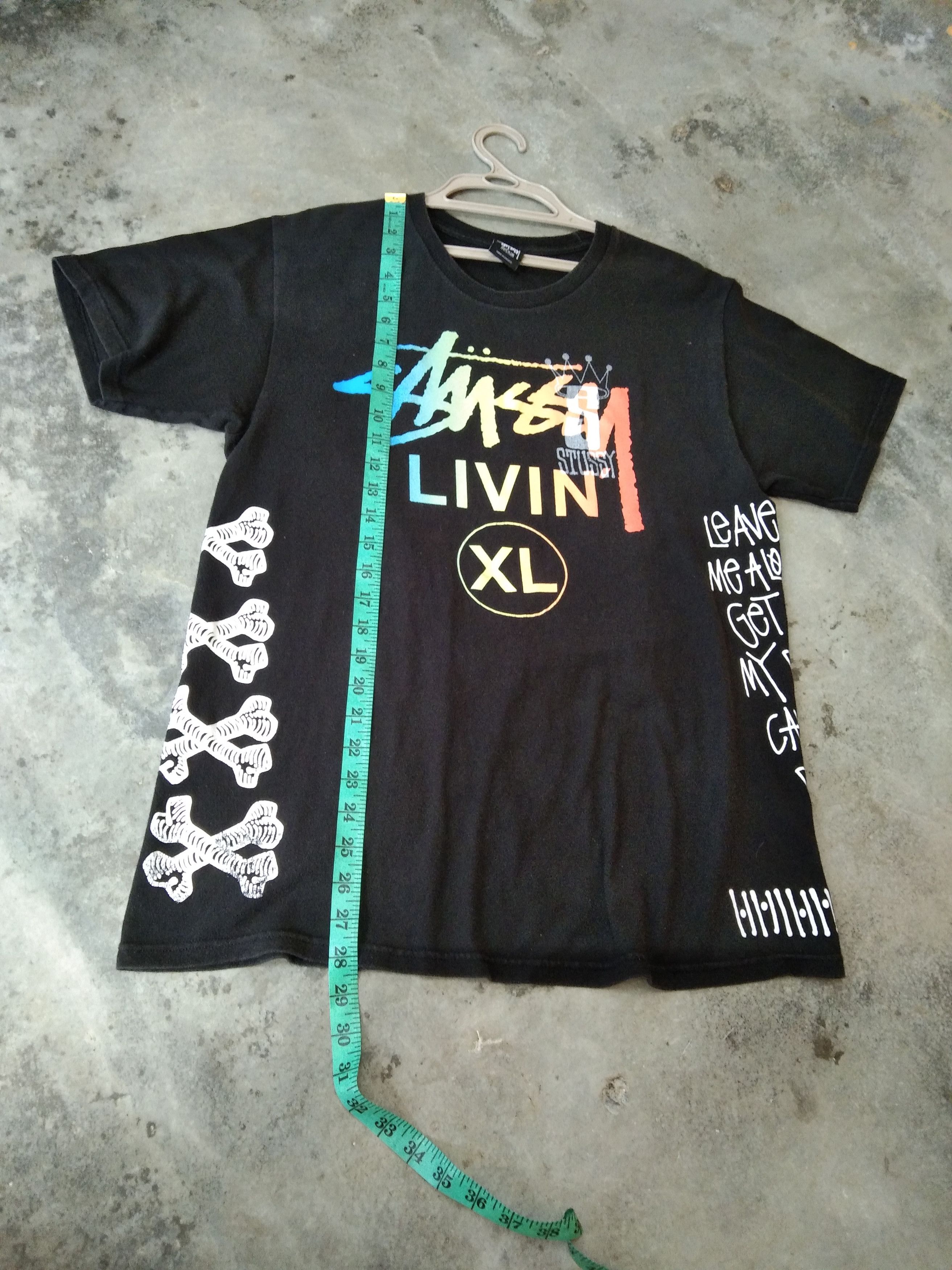 Stussy × Vintage VINTAGE STUSSY LIVIN XL T-SHIRT Size US M / EU 48-50 / 2 - 10 Thumbnail