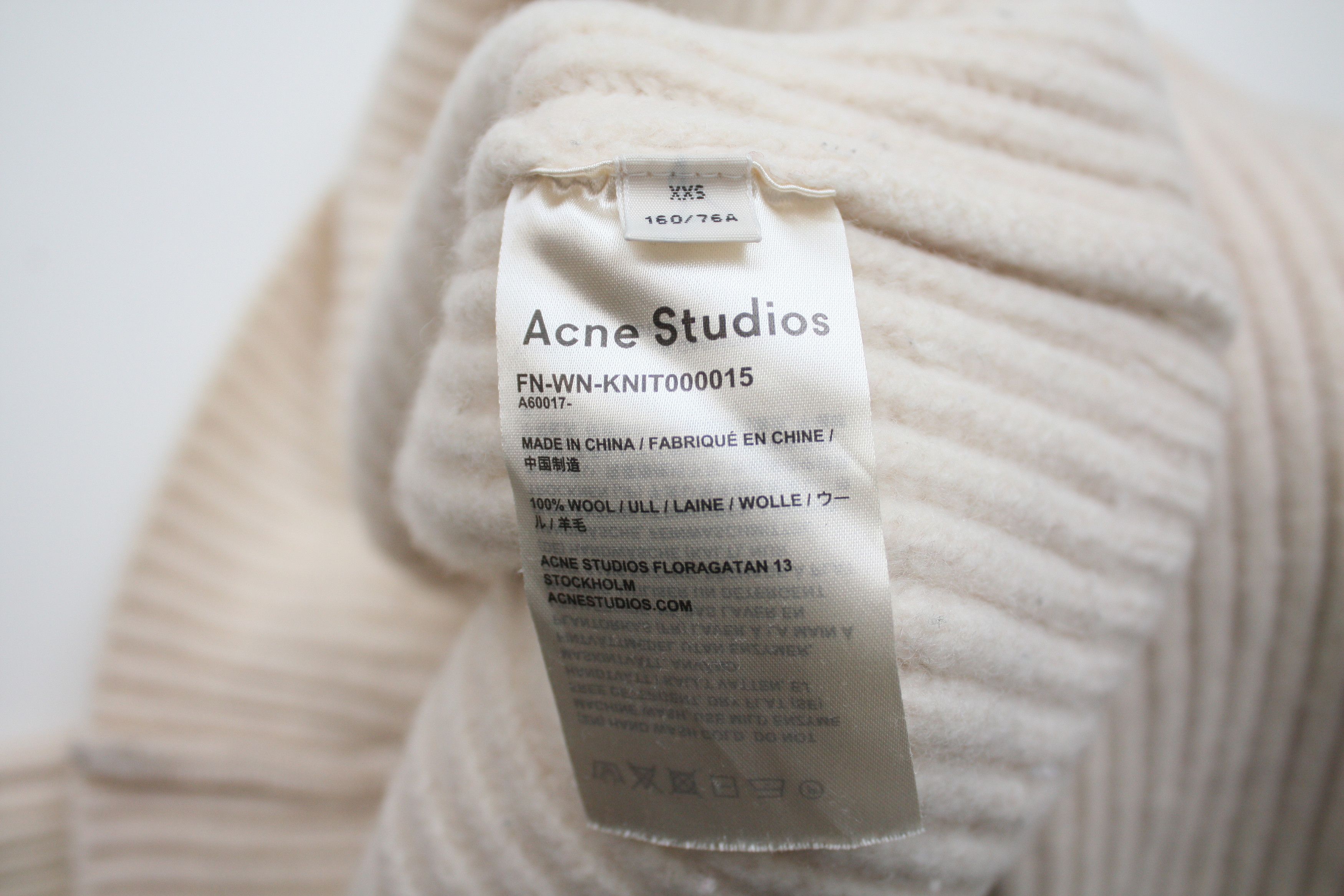 Acne Studios Acne Studios Cream Wool Knitted Sweater Women's XXS Size XXS / US 00 / IT 34 - 5 Thumbnail