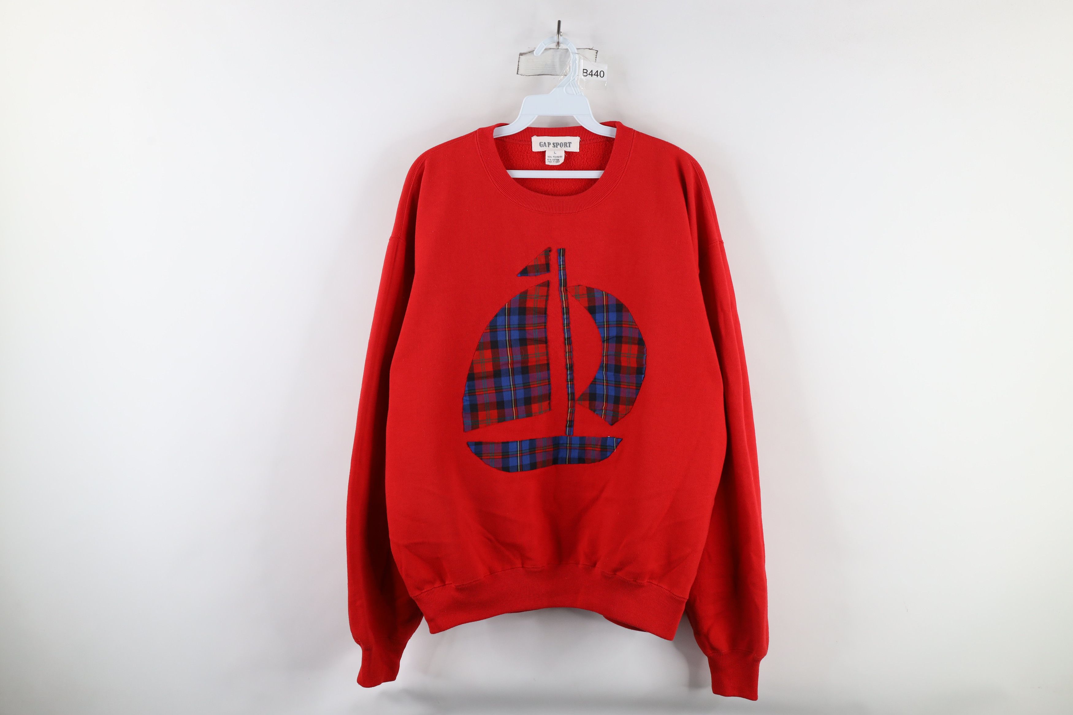 Gap × Vintage Vintage 80s Gap Sport Sailboat Sailing Crewneck Sweatshirt Size L / US 10 / IT 46 - 1 Thumbnail
