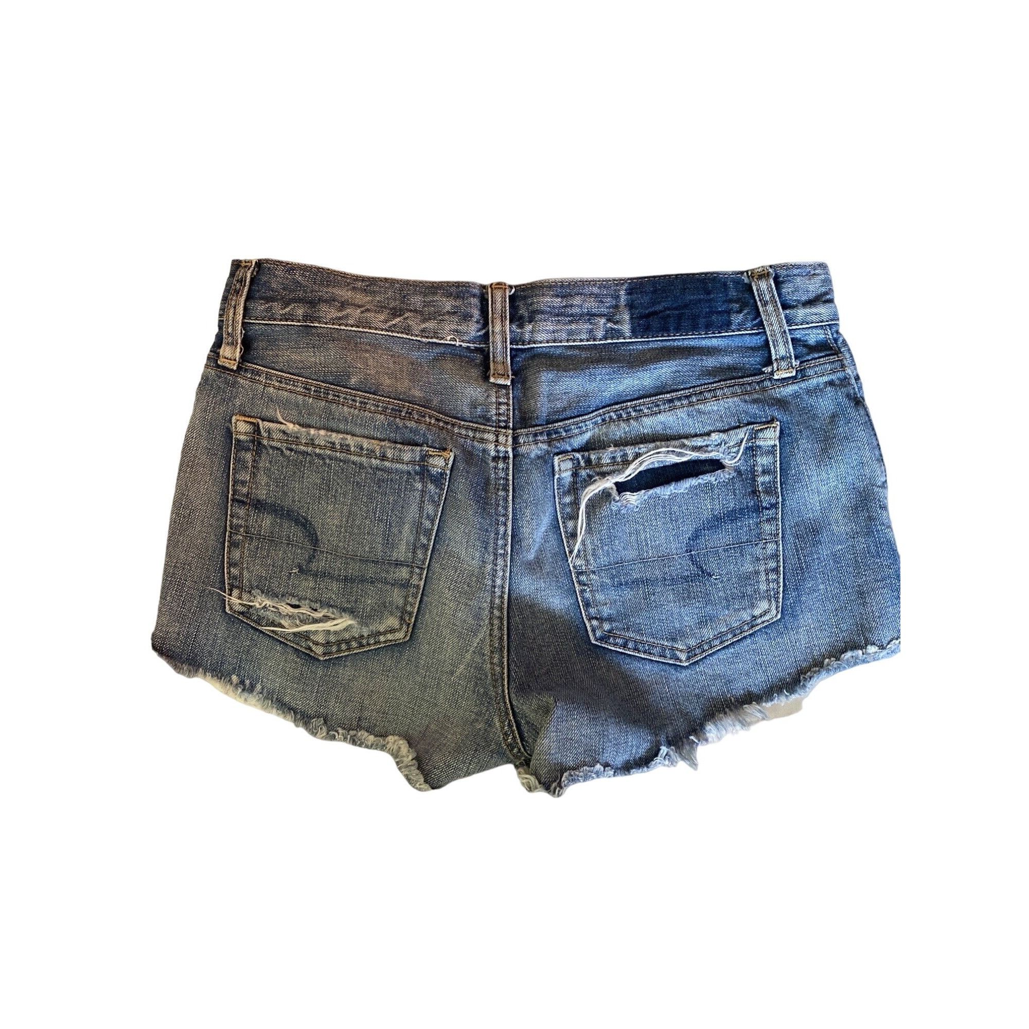 American Eagle Outfitters AMERICAN EAGLE VINTAGE HI-RISE FESTIVAL RETRO CUTOFF SHORTS Size 25" / US 0 / IT 36 - 4 Thumbnail