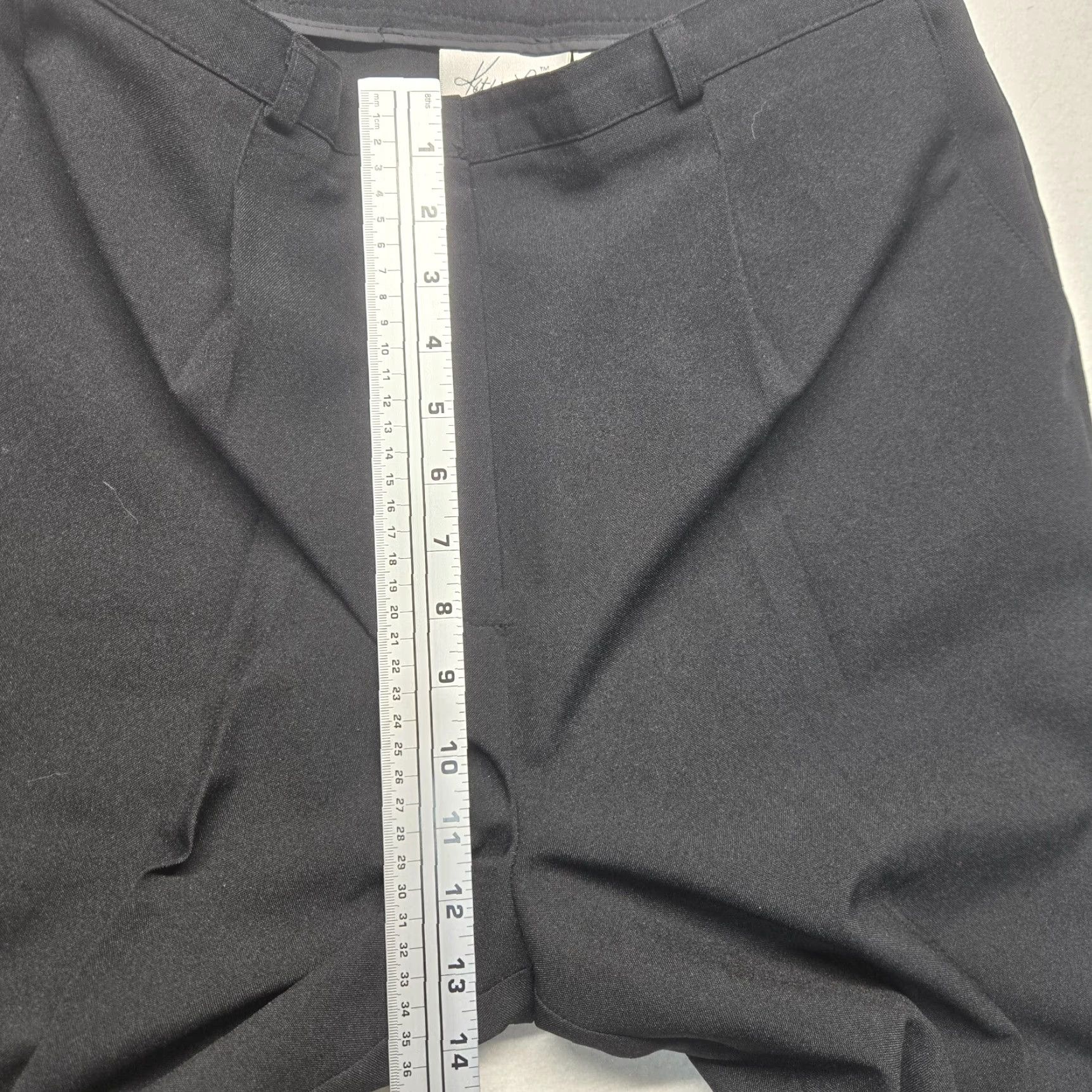 Lee KATHIE LEE Black Dress Pants Women's Size 12 Regular Lightweight Business Straight Leg Size 34" / US 12 / IT 48 - 5 Thumbnail