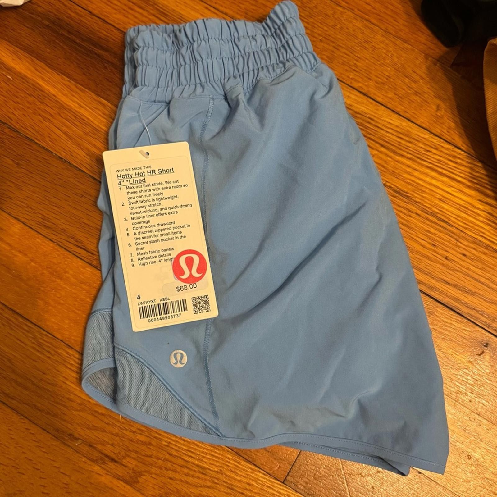 Lululemon Lululemon Athletica Hotty Hot Blue Shorts 4” Size 27" / US 4 / IT 40 - 2 Thumbnail