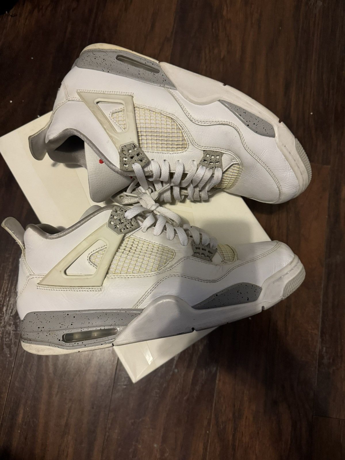 Jordan Brand × Nike Air Jordan 4 Retro White Oreo Size US 12 / EU 45 - 2 Thumbnail
