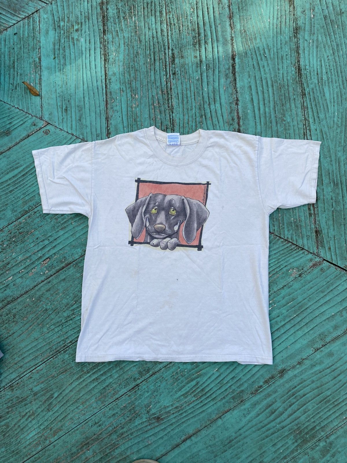 Gildan Vintage black lab duck hunting style smile 2000 Size US L / EU 52-54 / 3 - 1 Thumbnail
