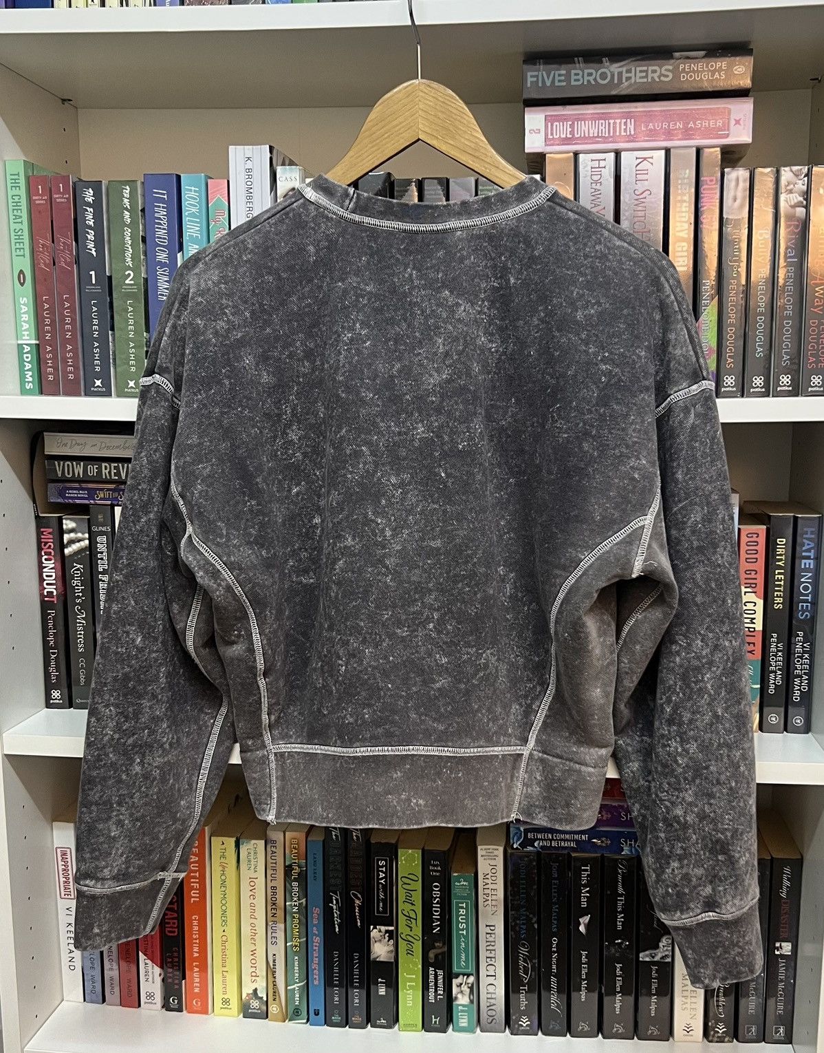 Nike Nike Swoosh Acid Wash Cropped Jumper Size US M / EU 48-50 / 2 - 5 Thumbnail