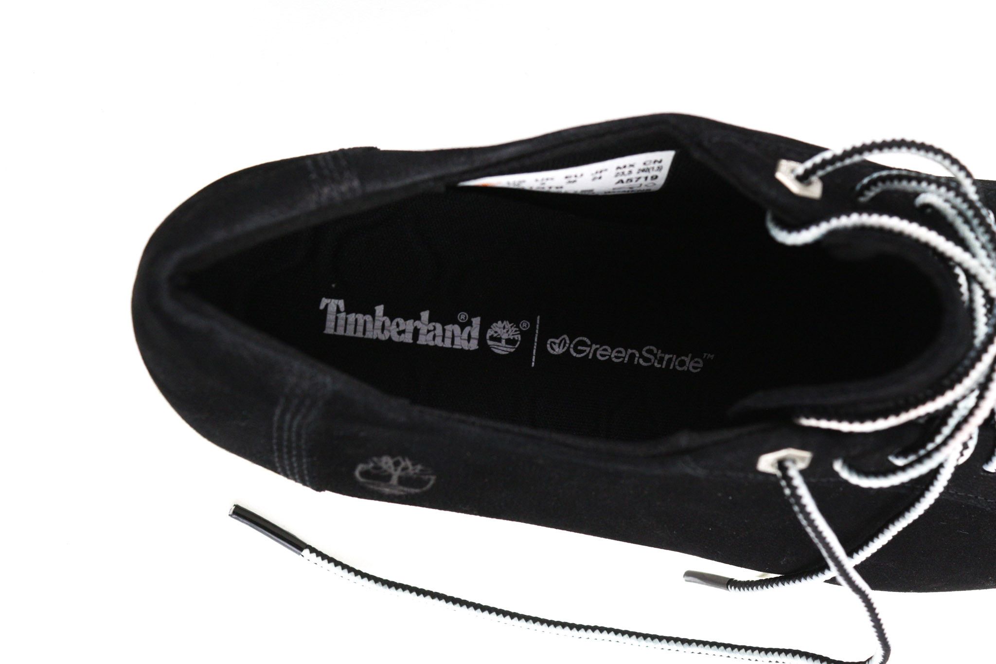 Timberland A1ST6 UK5 Black Leather Low Green Stride Sneakers 79965 Size US 5.5 / IT 35.5 - 9 Thumbnail