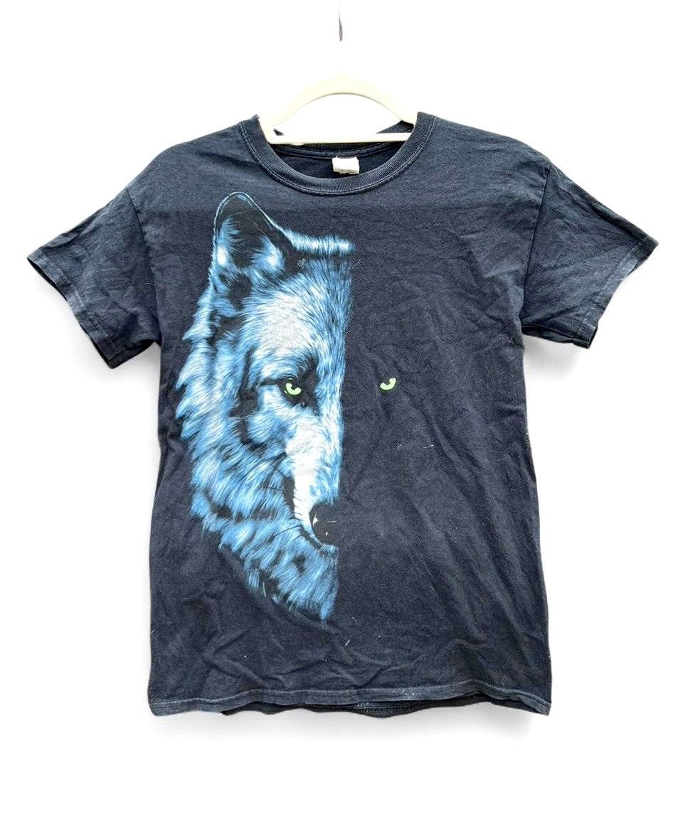 Other Vintage Wolf Graphic Tee Faded Black Size US M / EU 48-50 / 2 - 1 Thumbnail